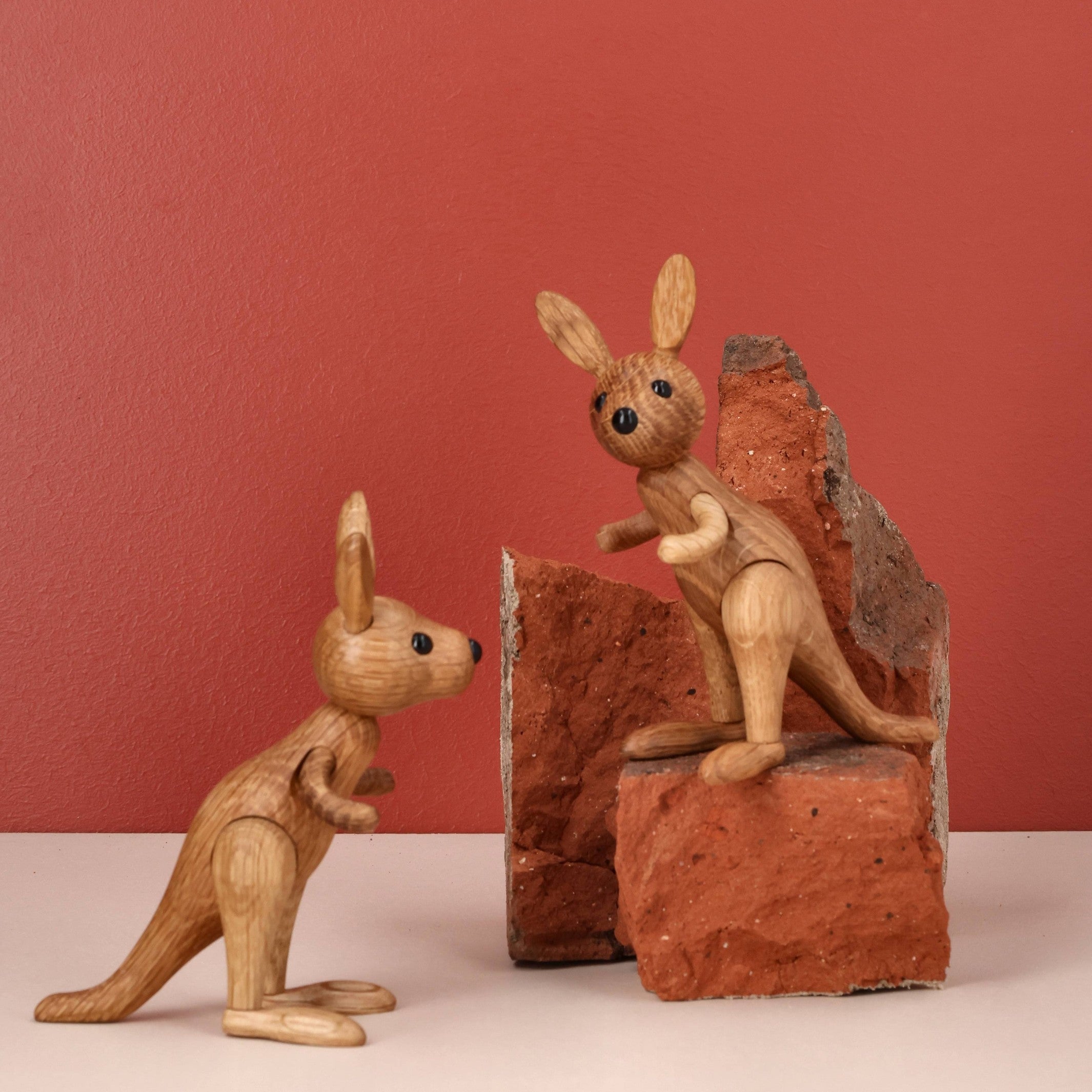 Wooden Kangaroo Roo – 11.5 cm · Animal Figure | Spring Copenhagen · Desk Decor