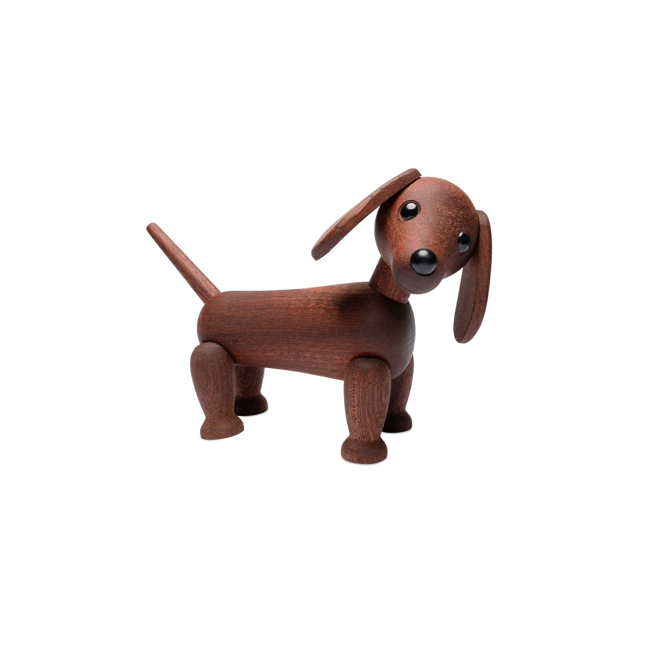 Holz-Dackel Quick Klein – Mahagoni · 12 cm | Spring Copenhagen