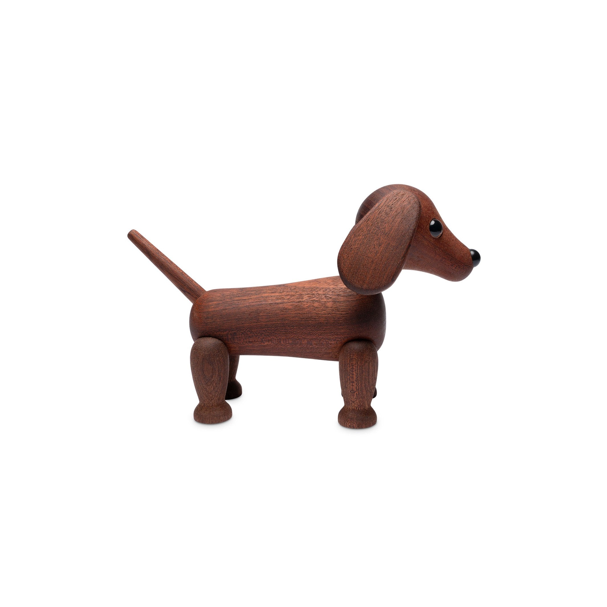 Holz-Dackel Quick Klein – Mahagoni · 12 cm | Spring Copenhagen
