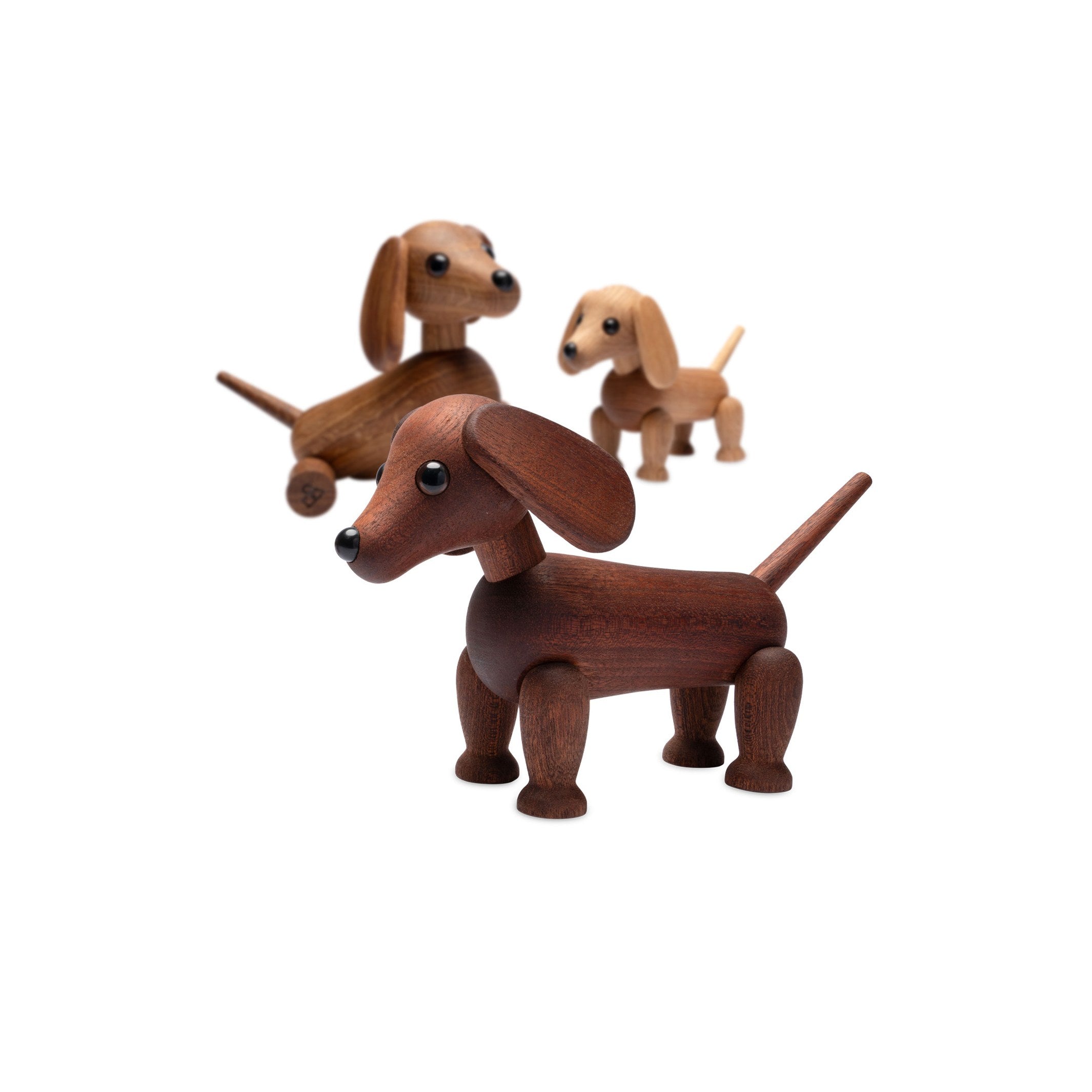 Holz-Dackel Quick Klein – Mahagoni · 12 cm | Spring Copenhagen