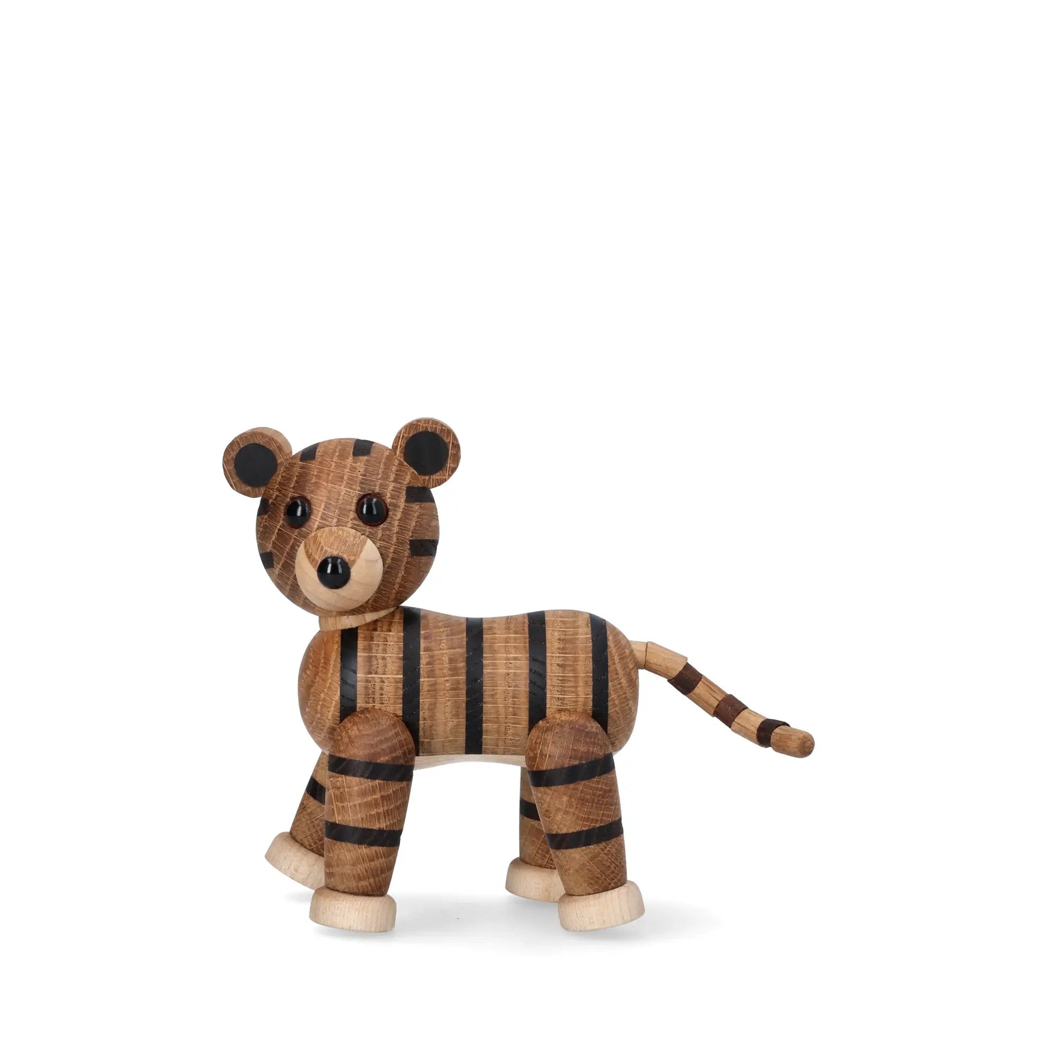 Wooden Tiger Shiva – 12 cm · Animal Sculpture | Spring Copenhagen · Desk Decor
