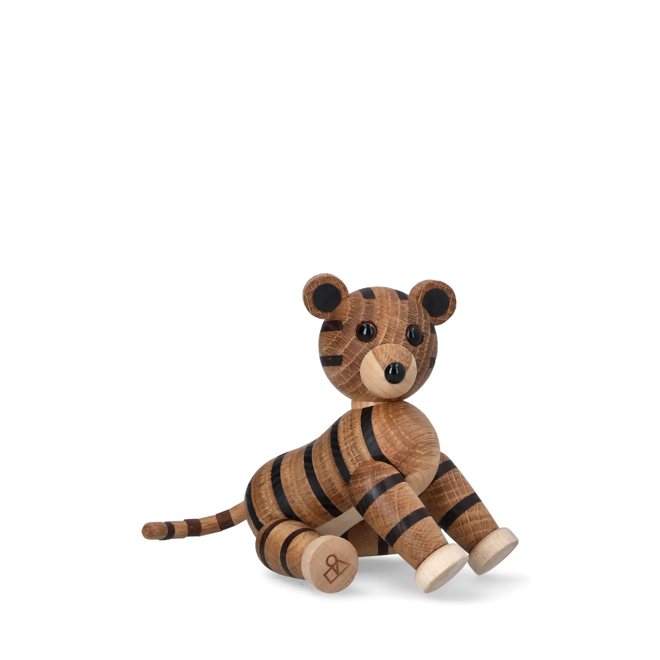 Wooden Tiger Shiva – 12 cm · Animal Sculpture | Spring Copenhagen · Desk Decor