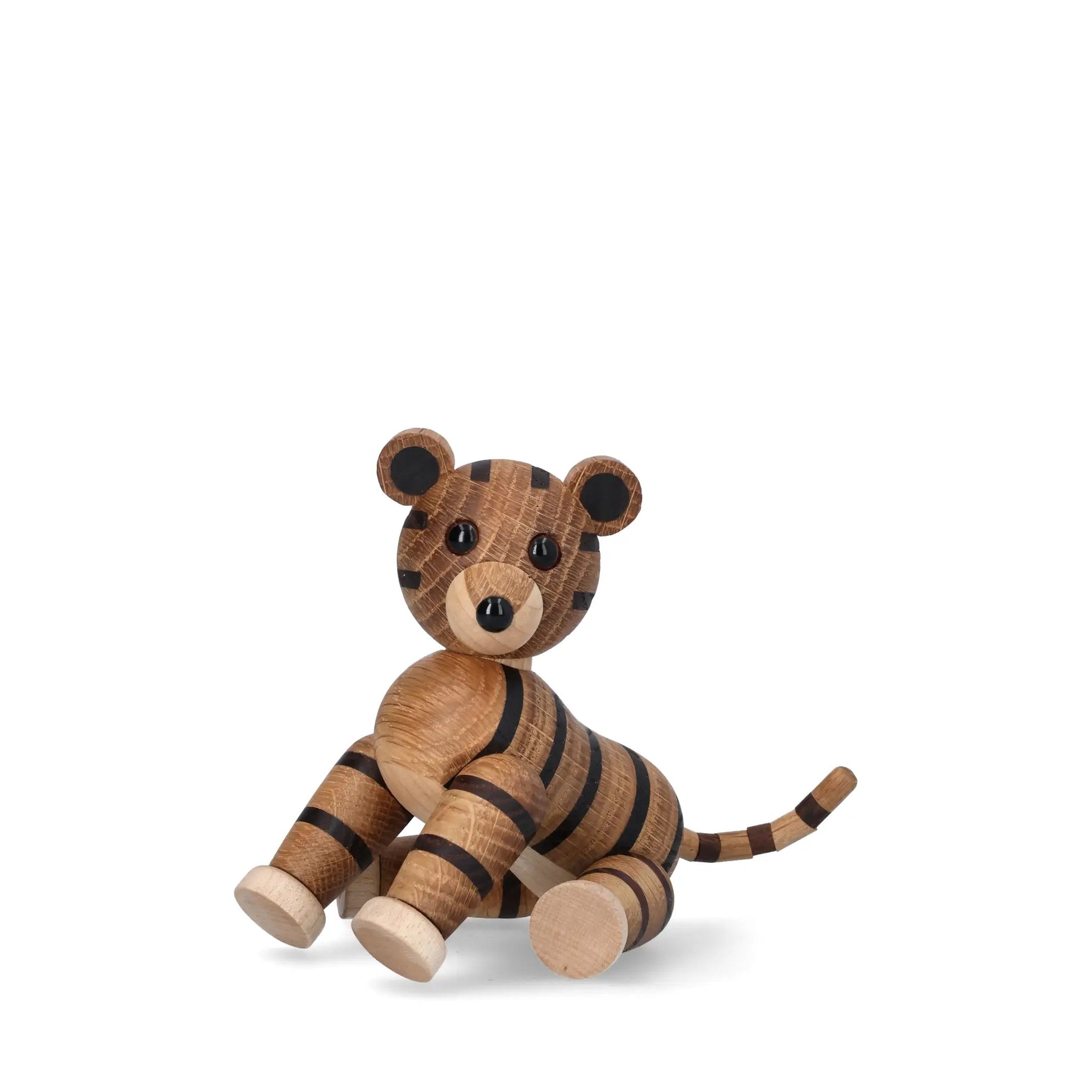 Wooden Tiger Shiva – 12 cm · Animal Sculpture | Spring Copenhagen · Desk Decor