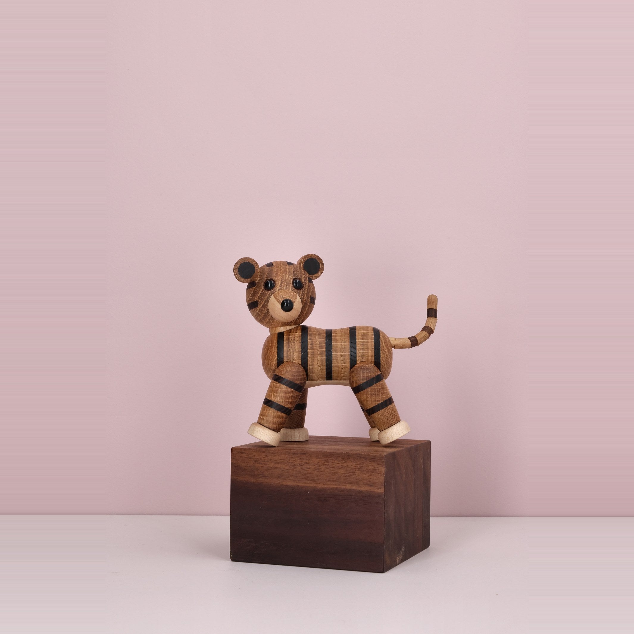 Wooden Tiger Shiva – 12 cm · Animal Sculpture | Spring Copenhagen · Desk Decor