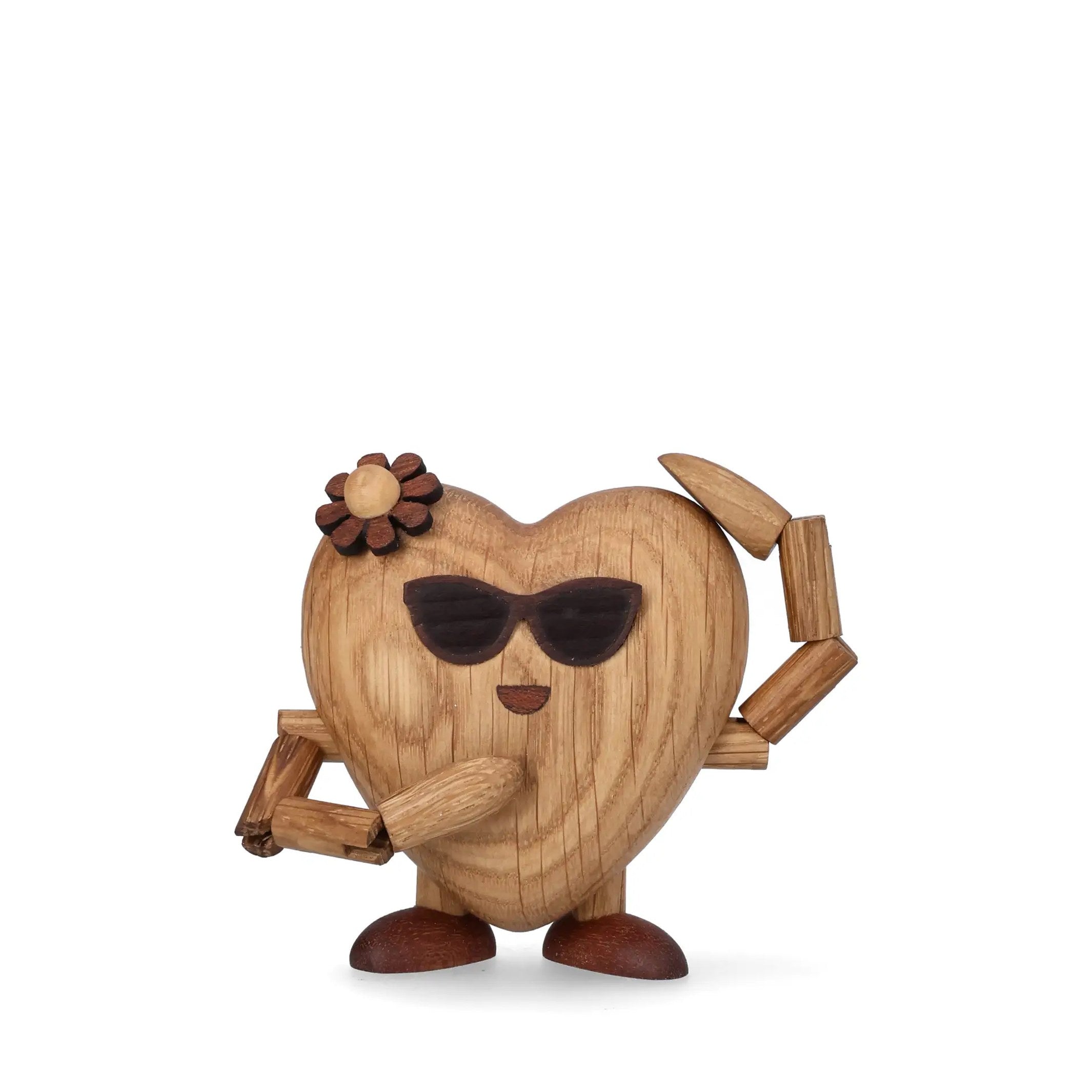 Holzfigur Woodies "Holly Heart" – 7,8 cm | Spring Copenhagen