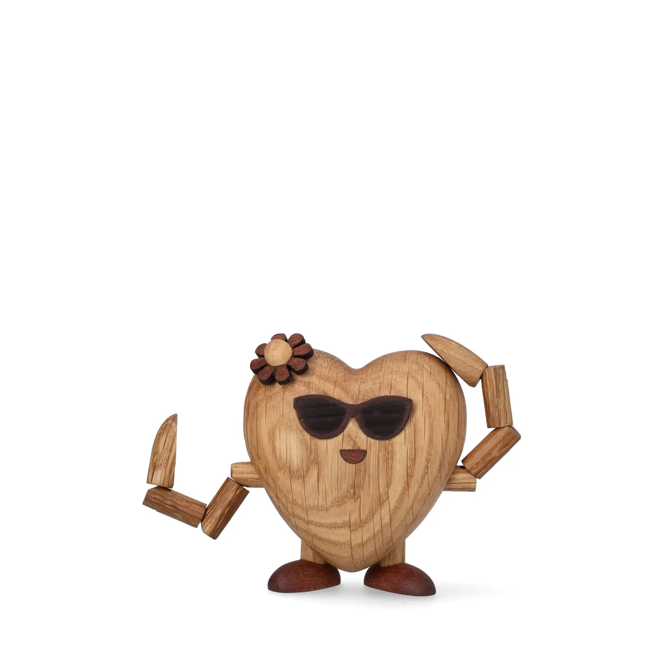 Holzfigur Woodies "Holly Heart" – 7,8 cm | Spring Copenhagen