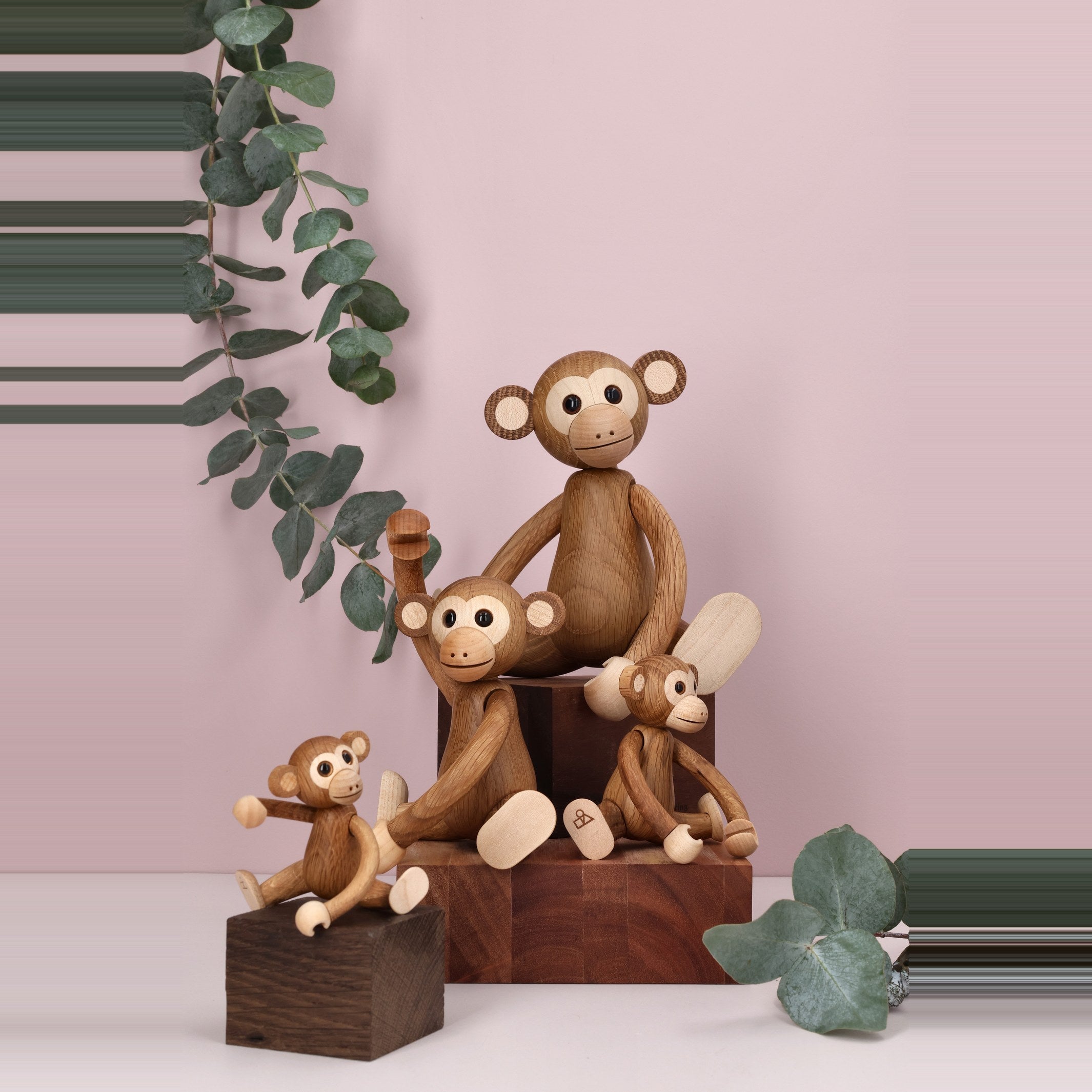 Wooden Monkey Funky – 21 cm · Animal Figure | Spring Copenhagen · Desk Decor