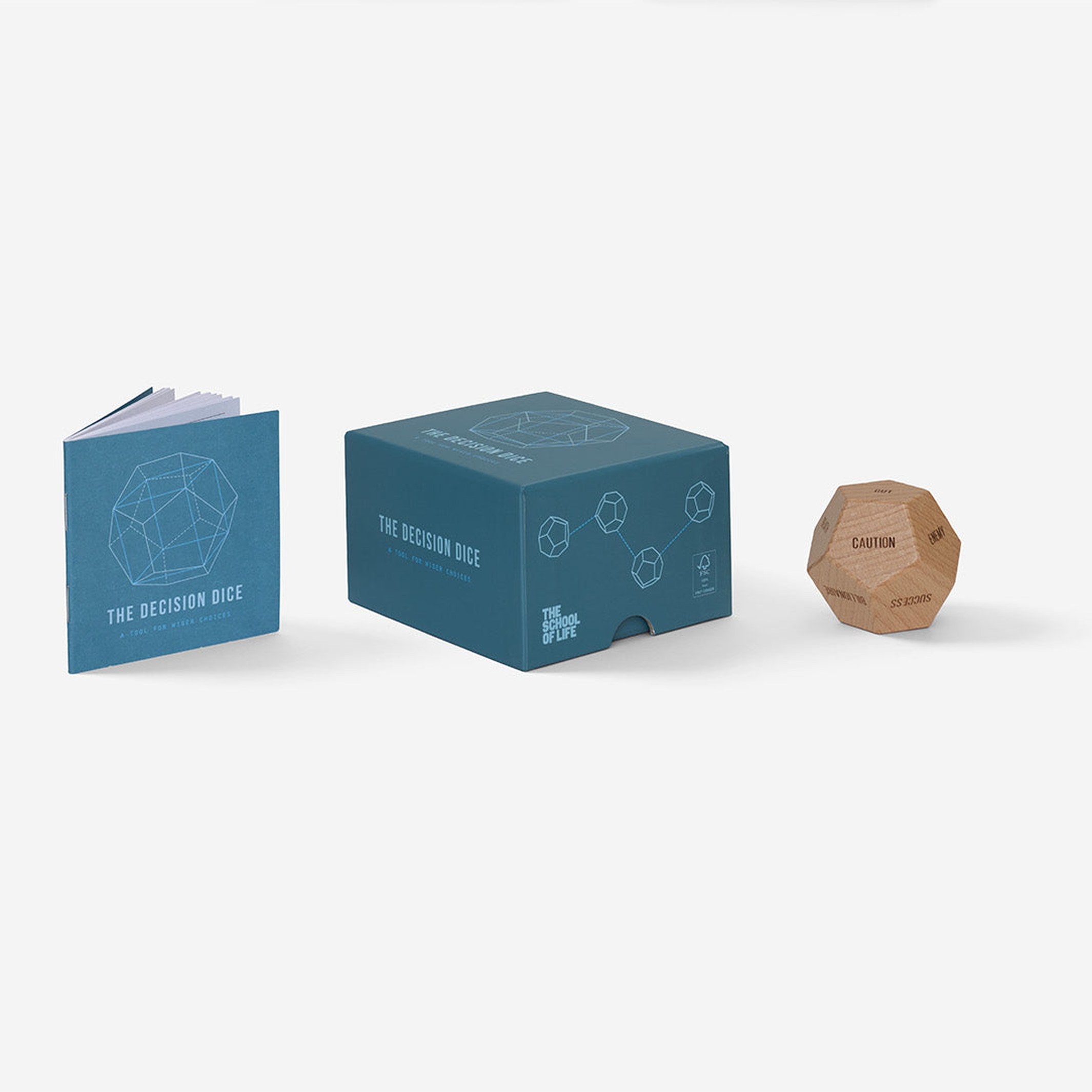 Würfelspiel "Decision Dice" – 12 Seiten · Holz | The School of Life
