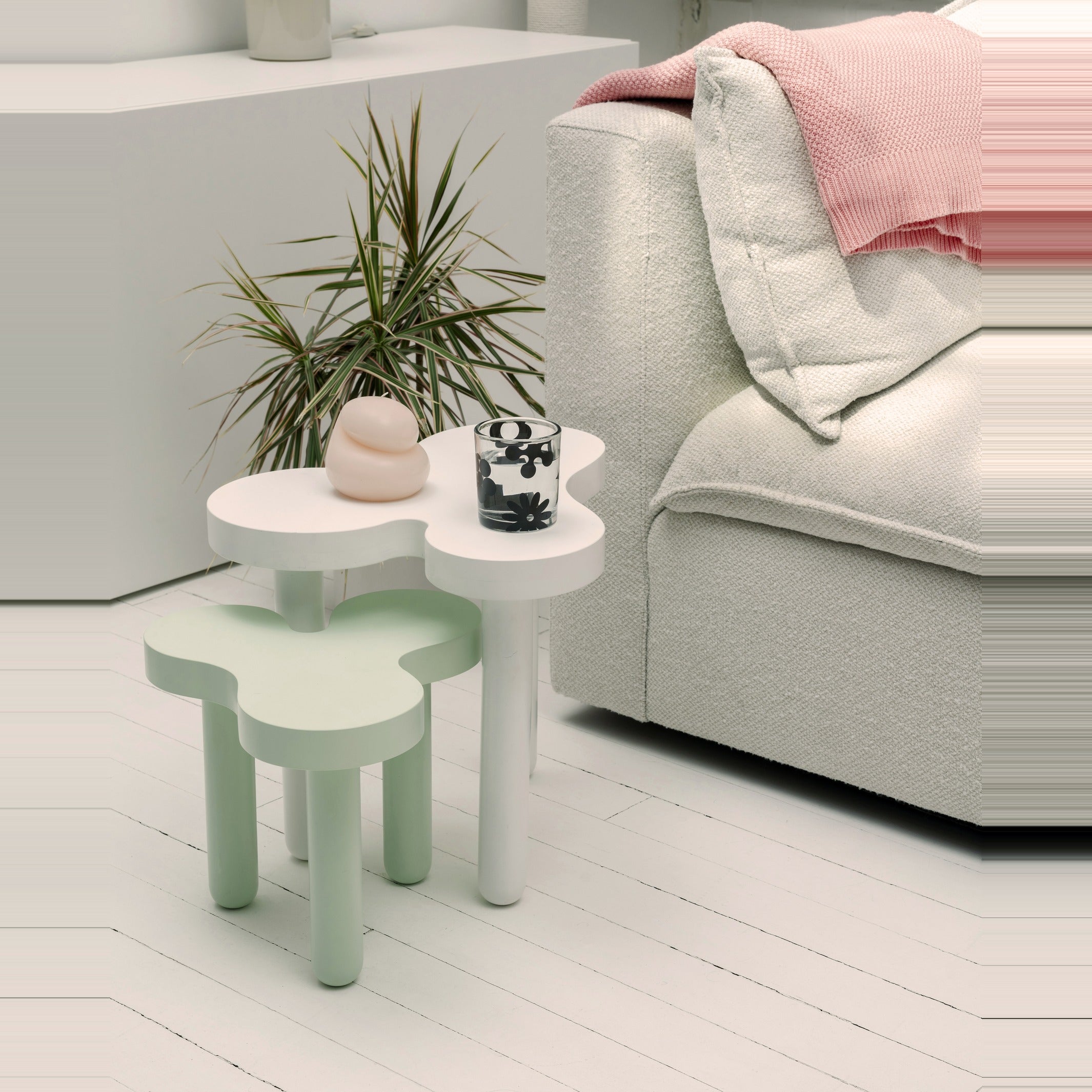 Side Table Splat – Short · White | Sophie Collé · Areaware