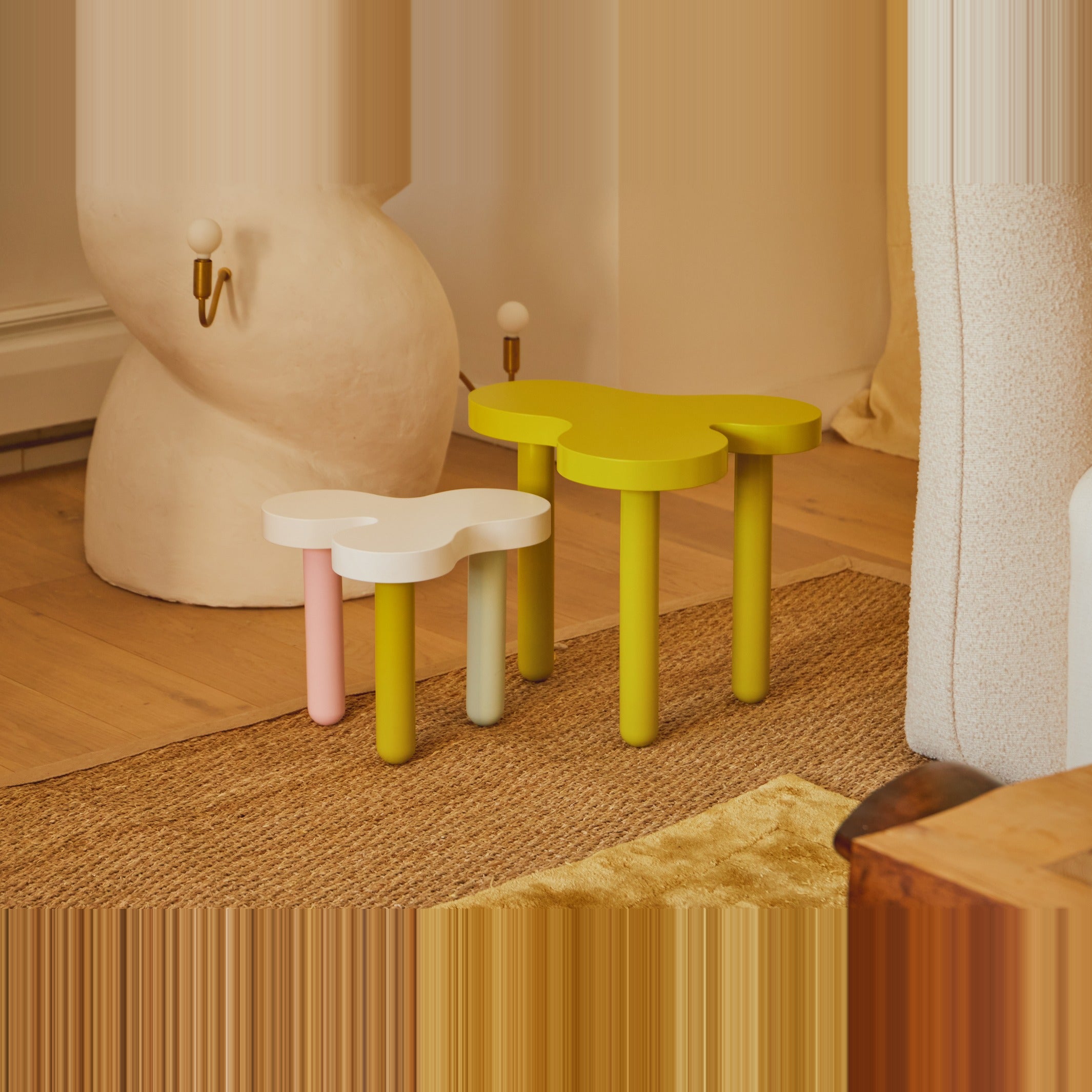 Side Table Splat – Short · White | Sophie Collé · Areaware