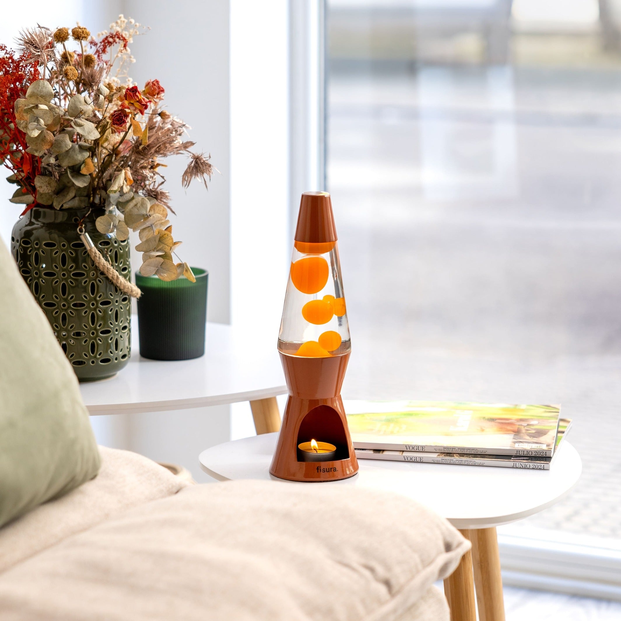 Lava Lamp Tealight – Terracotta · 31.5 cm | Fisura · Mood Light