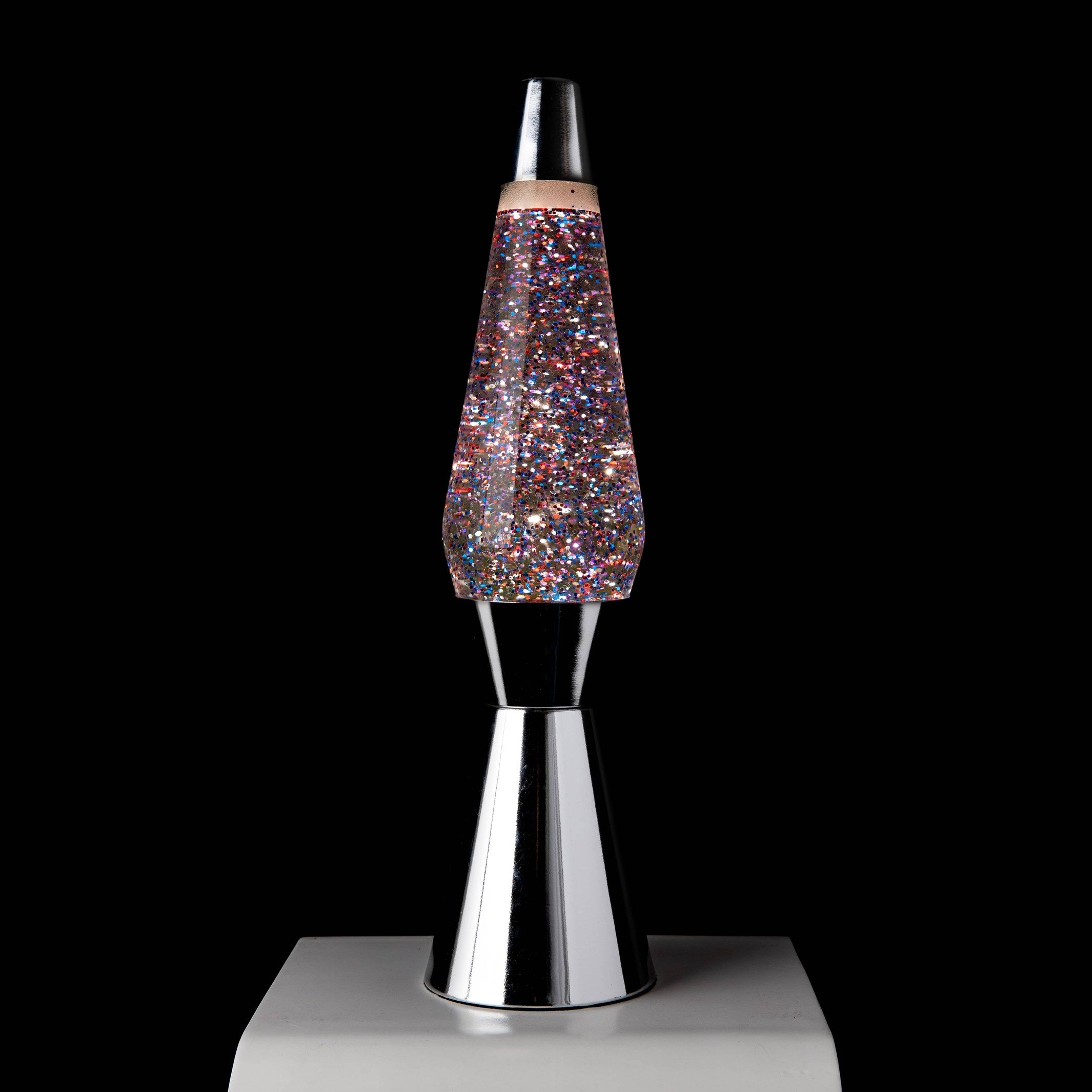 Lava Lamp Bullet – Pink Glitter · Retro · 40 cm | Fisura · Table Lamp