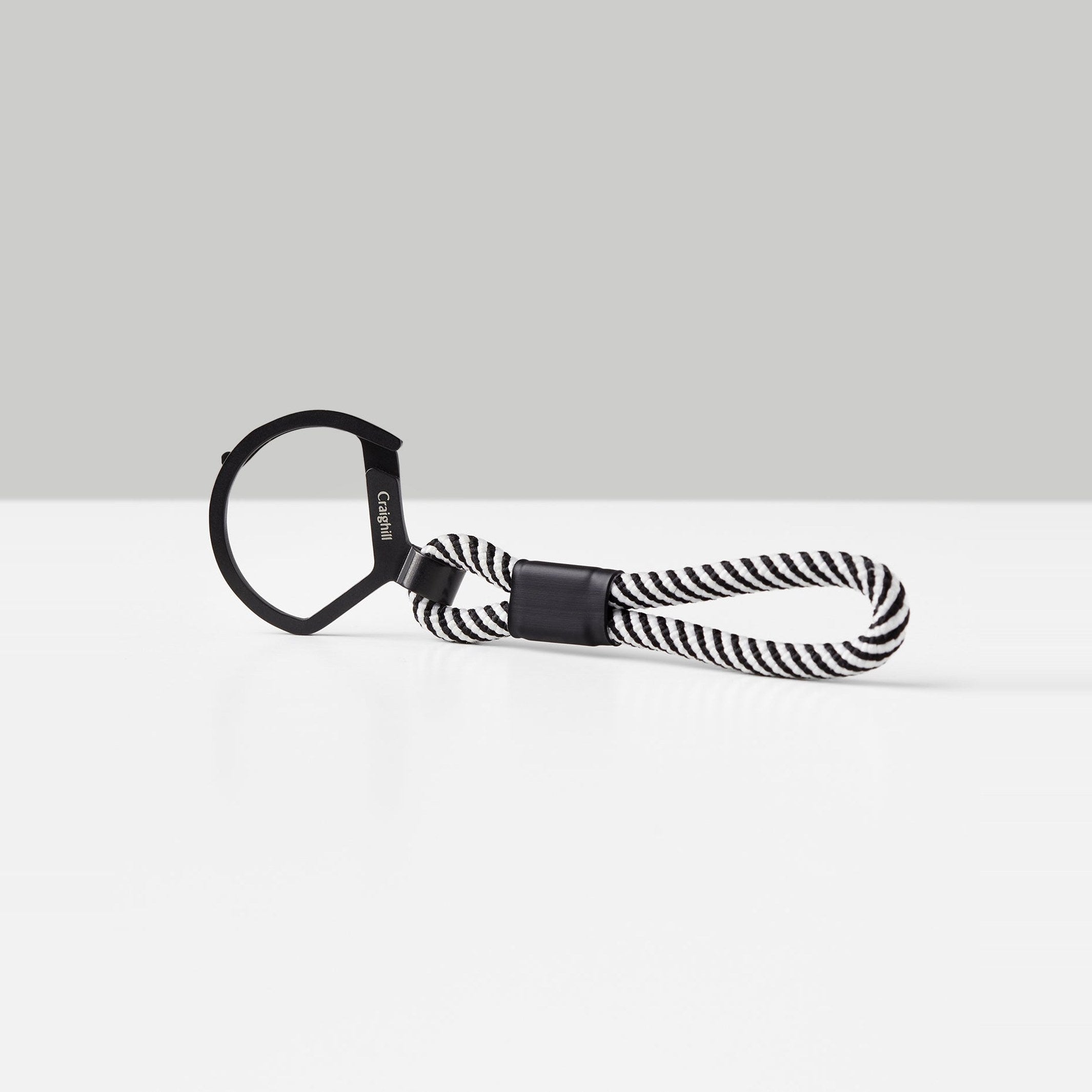 Schlüsselring "Rope Split Ring" – Stahl · Schwarz-Weiß | Craighill
