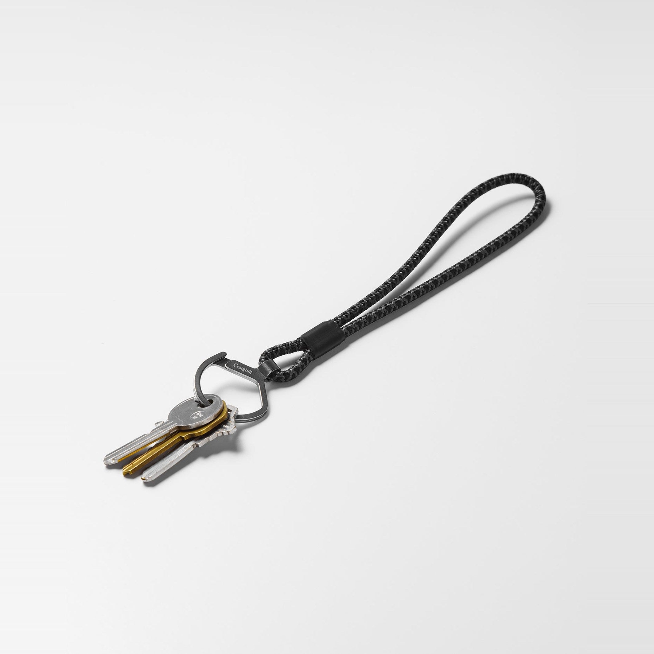 Schlüsselring "Rope Split Ring" Long – Stahl · Dunkelgrau | Craighill
