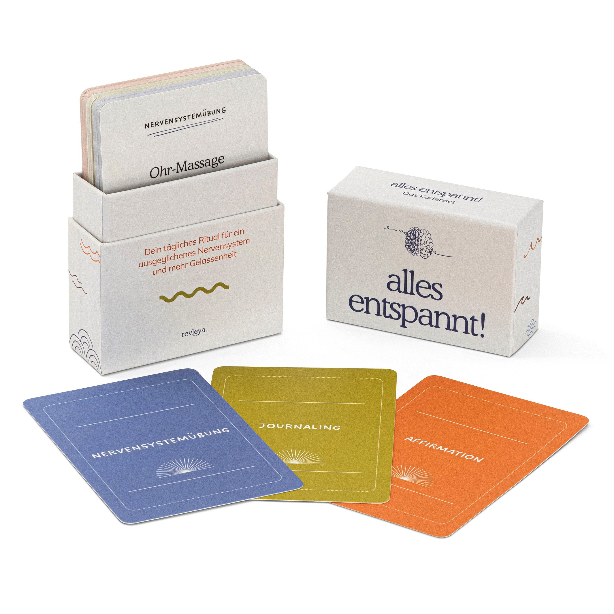 Card Set "Alles Entspannt" – German · 45 Cards · 9×12 cm | revleya