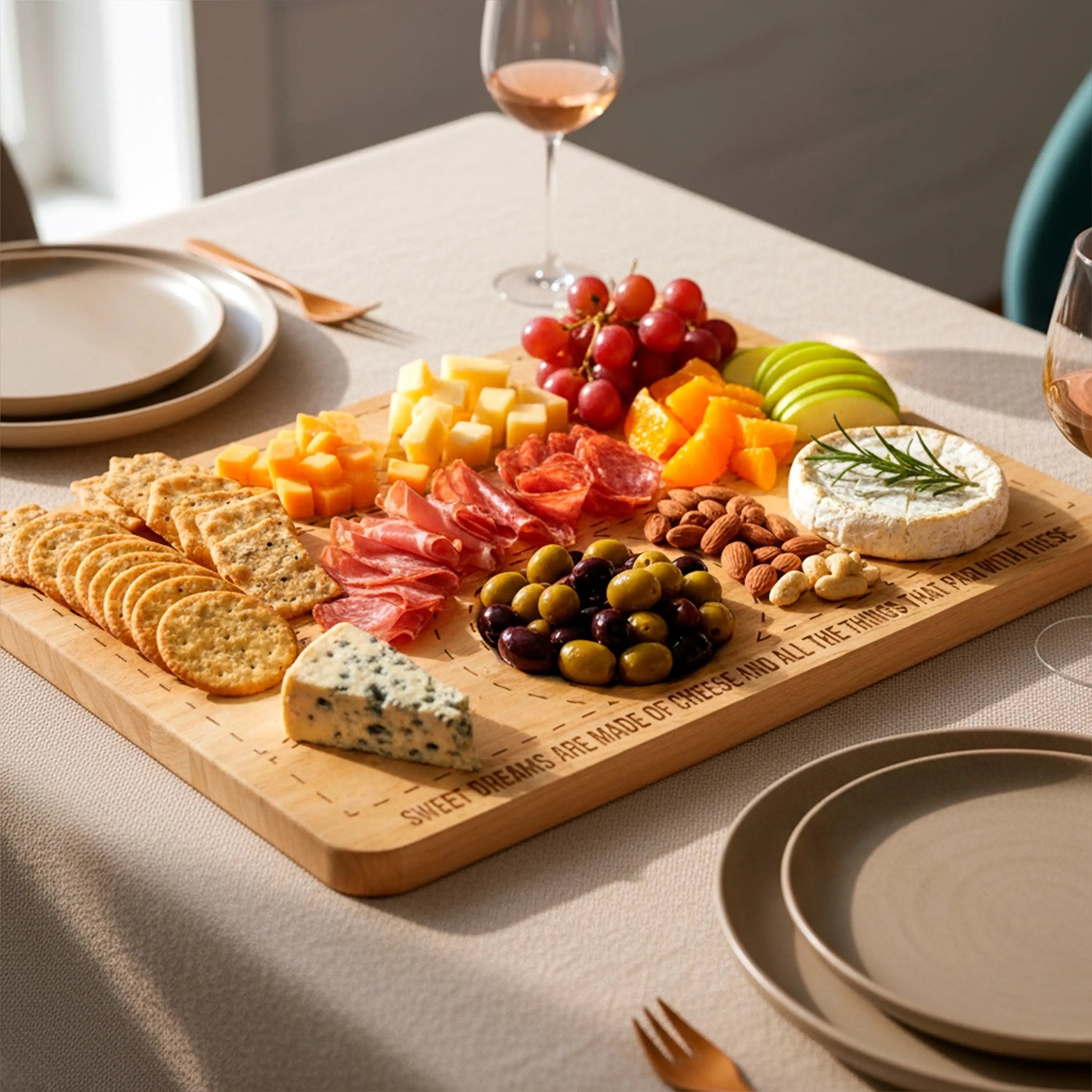 Serving Board Aperitivos – Bamboo · 40×30 cm | Fisura