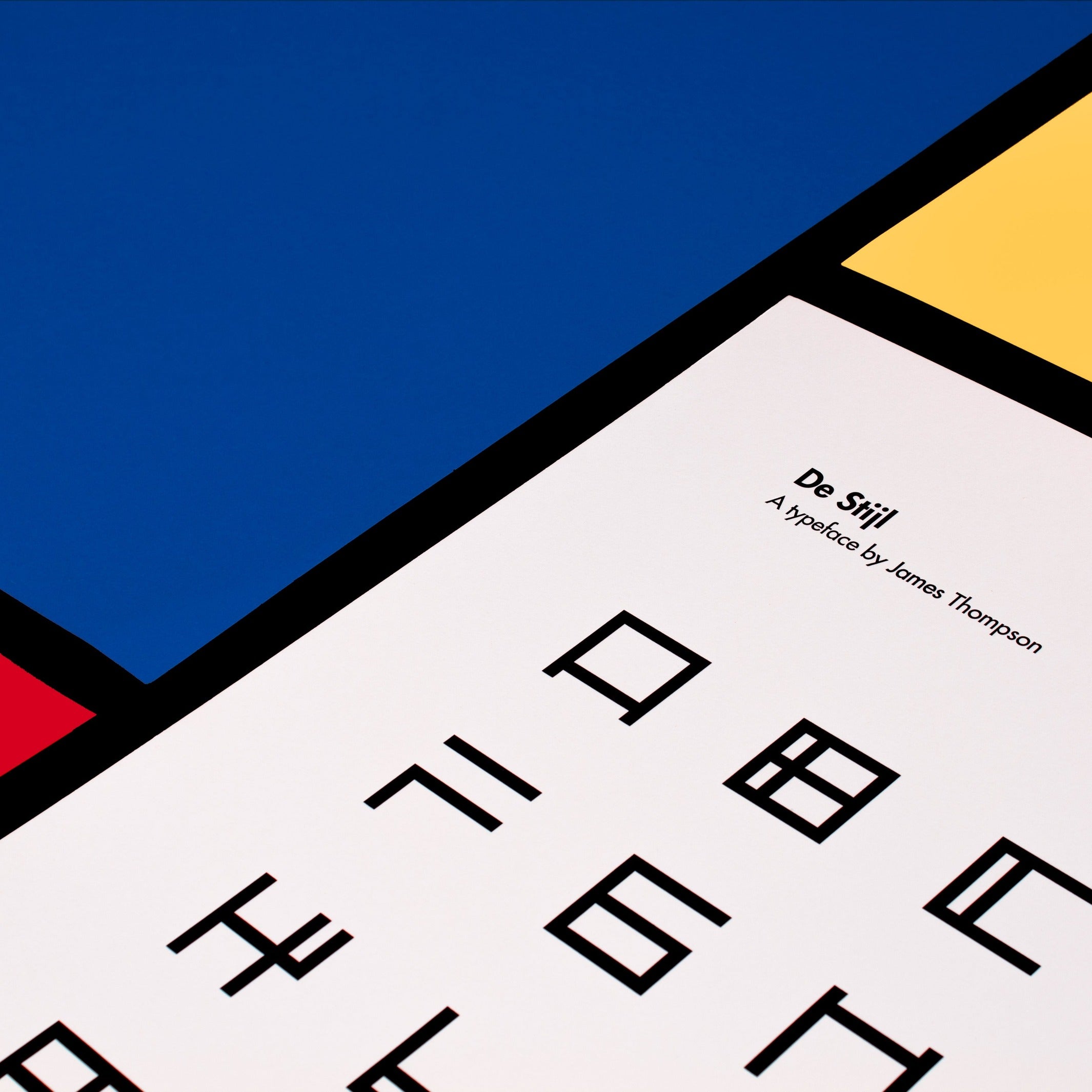 Poster "De Stijl A-to-Z" – Letterpress · 70 × 48 cm | Beamalevich