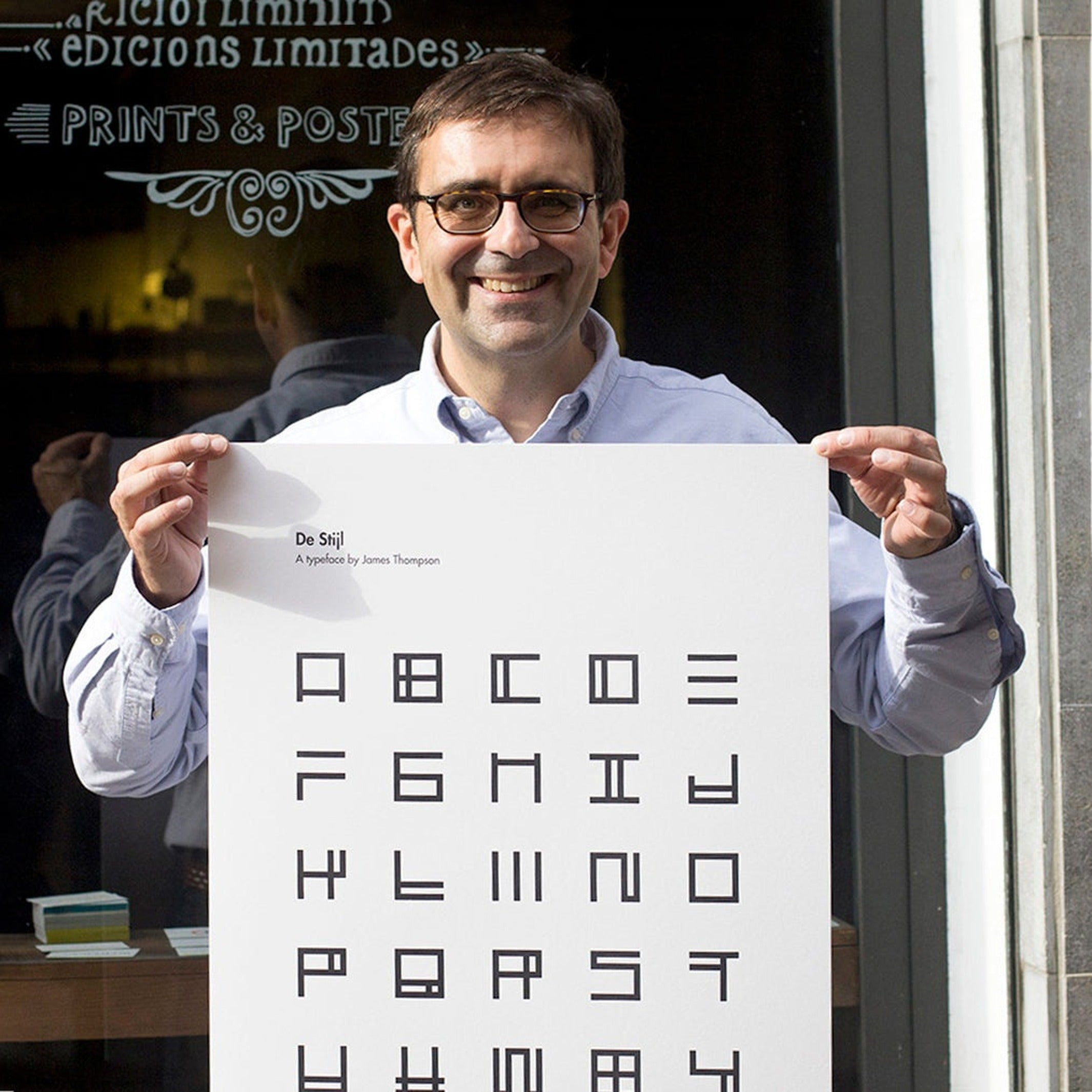 Poster "De Stijl A-to-Z" – Letterpress · 70 × 48 cm | Beamalevich