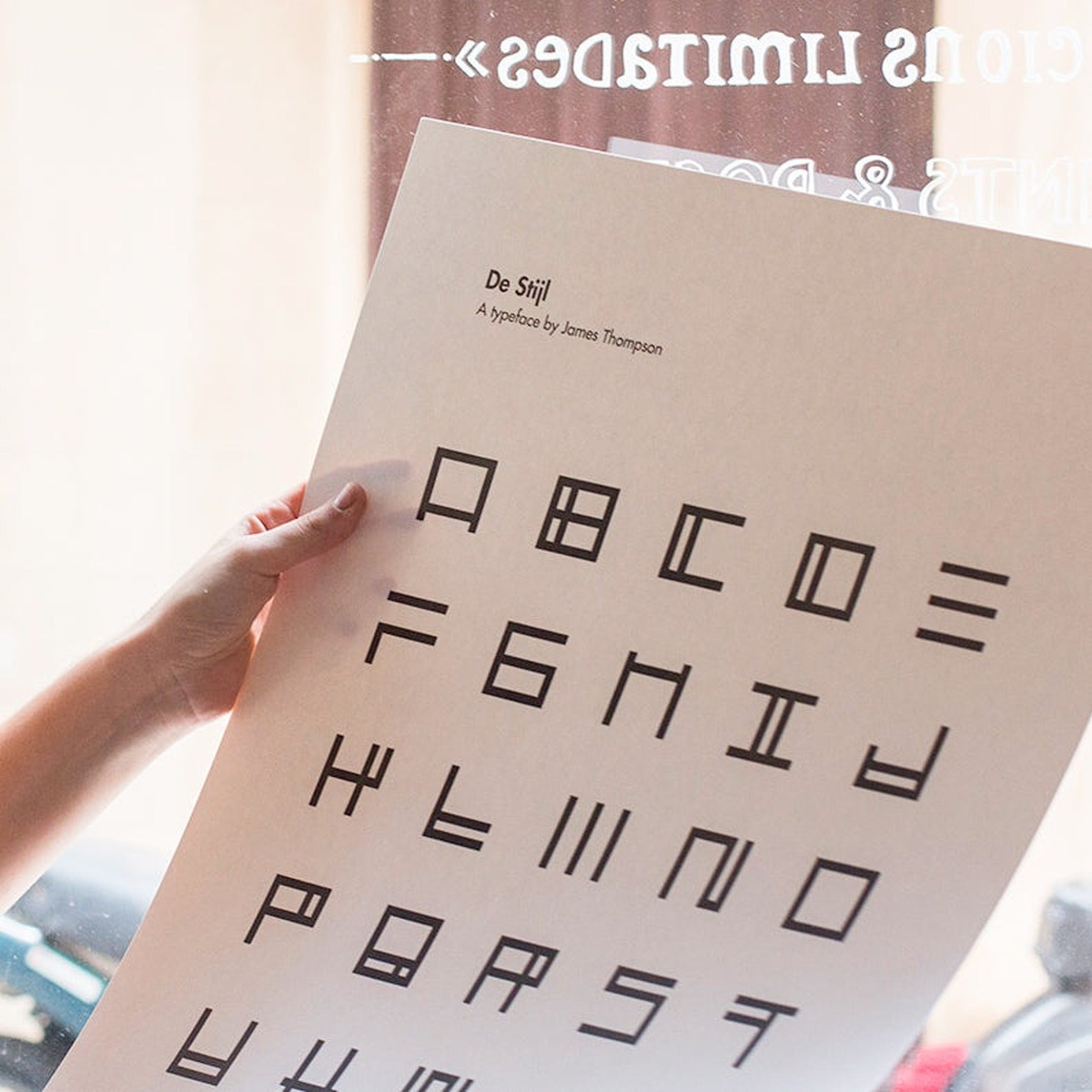 Poster "De Stijl A-to-Z" – Letterpress · 70 × 48 cm | Beamalevich