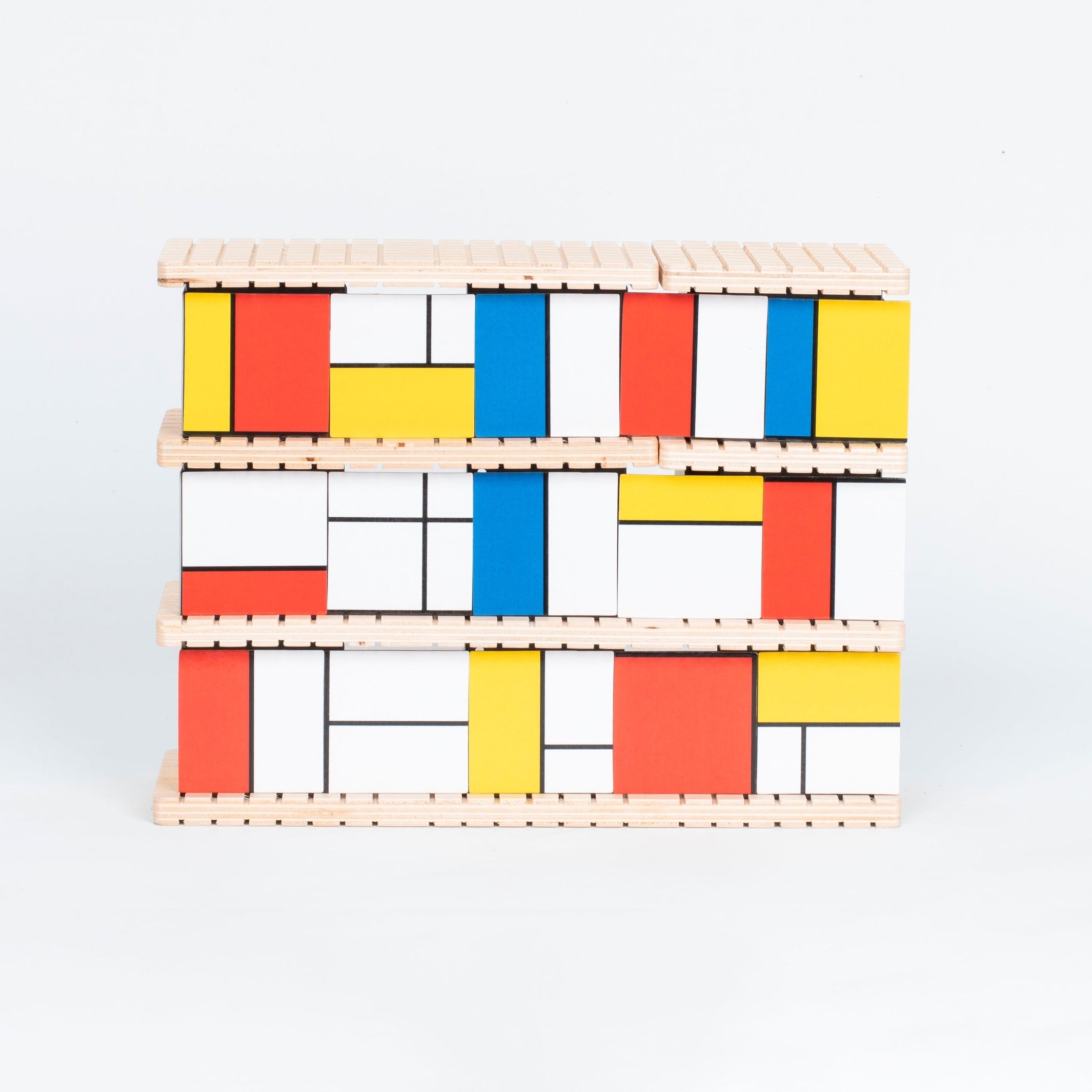 Konstruktionsspiel "House of Mondrian" – Holz · Metall | Beamalevich