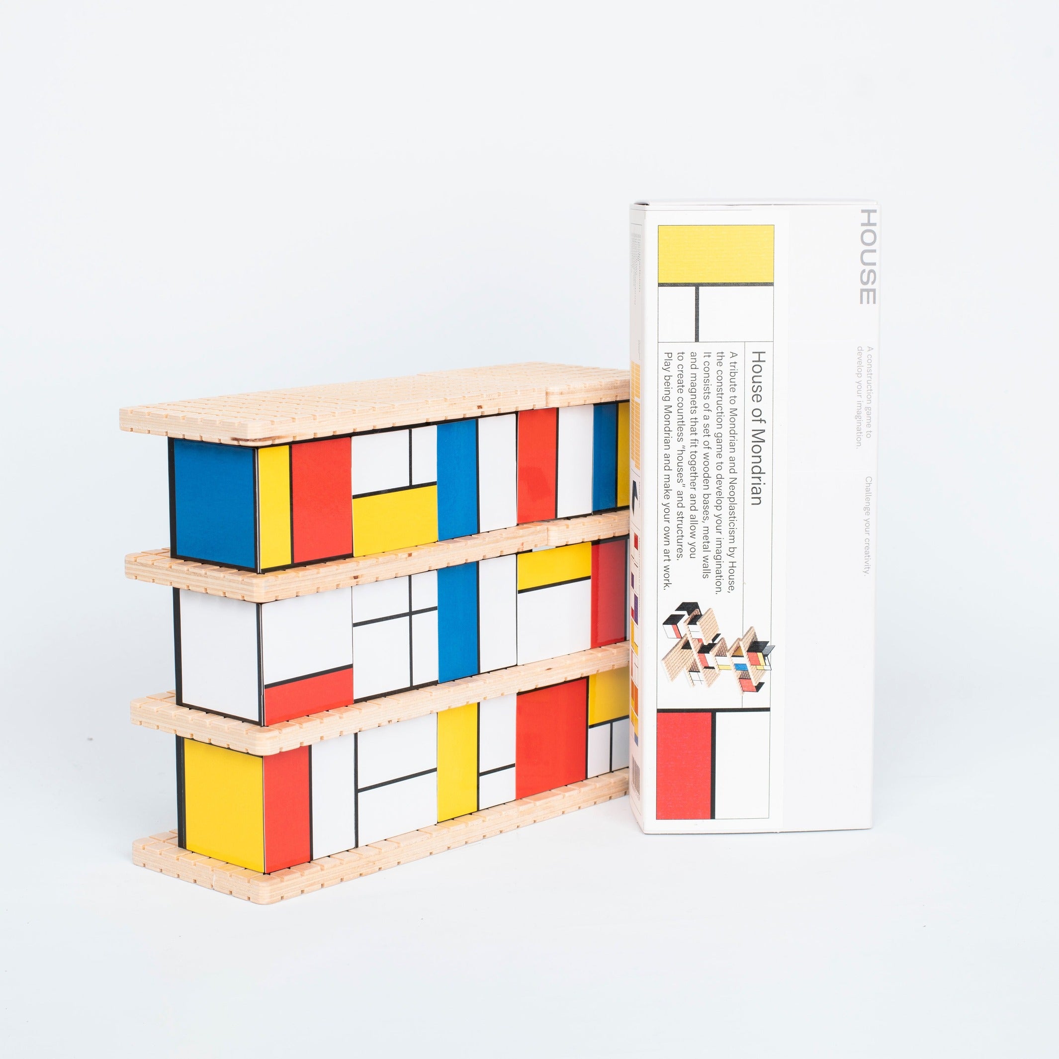 Konstruktionsspiel "House of Mondrian" – Holz · Metall | Beamalevich