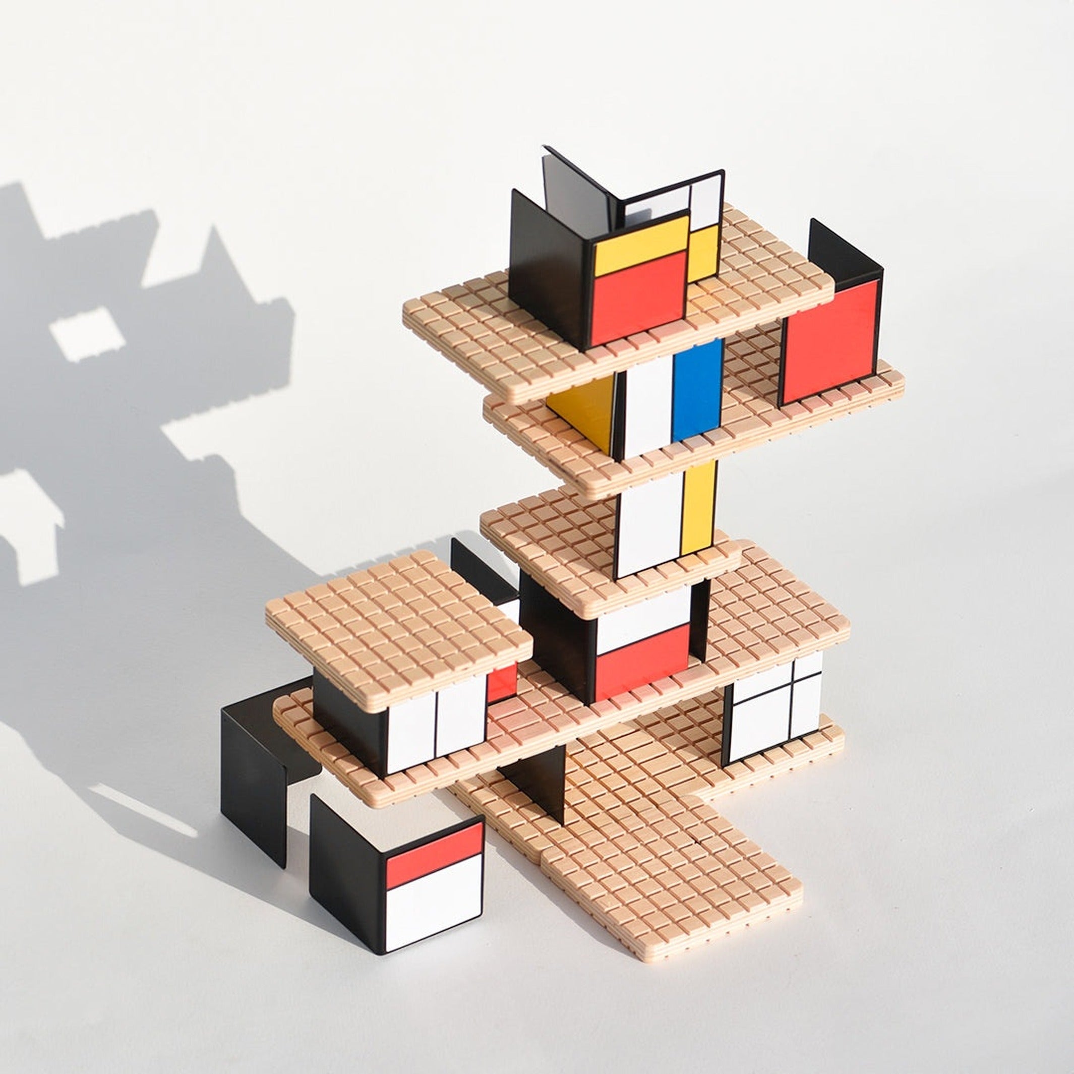 Konstruktionsspiel "House of Mondrian" – Holz · Metall | Beamalevich