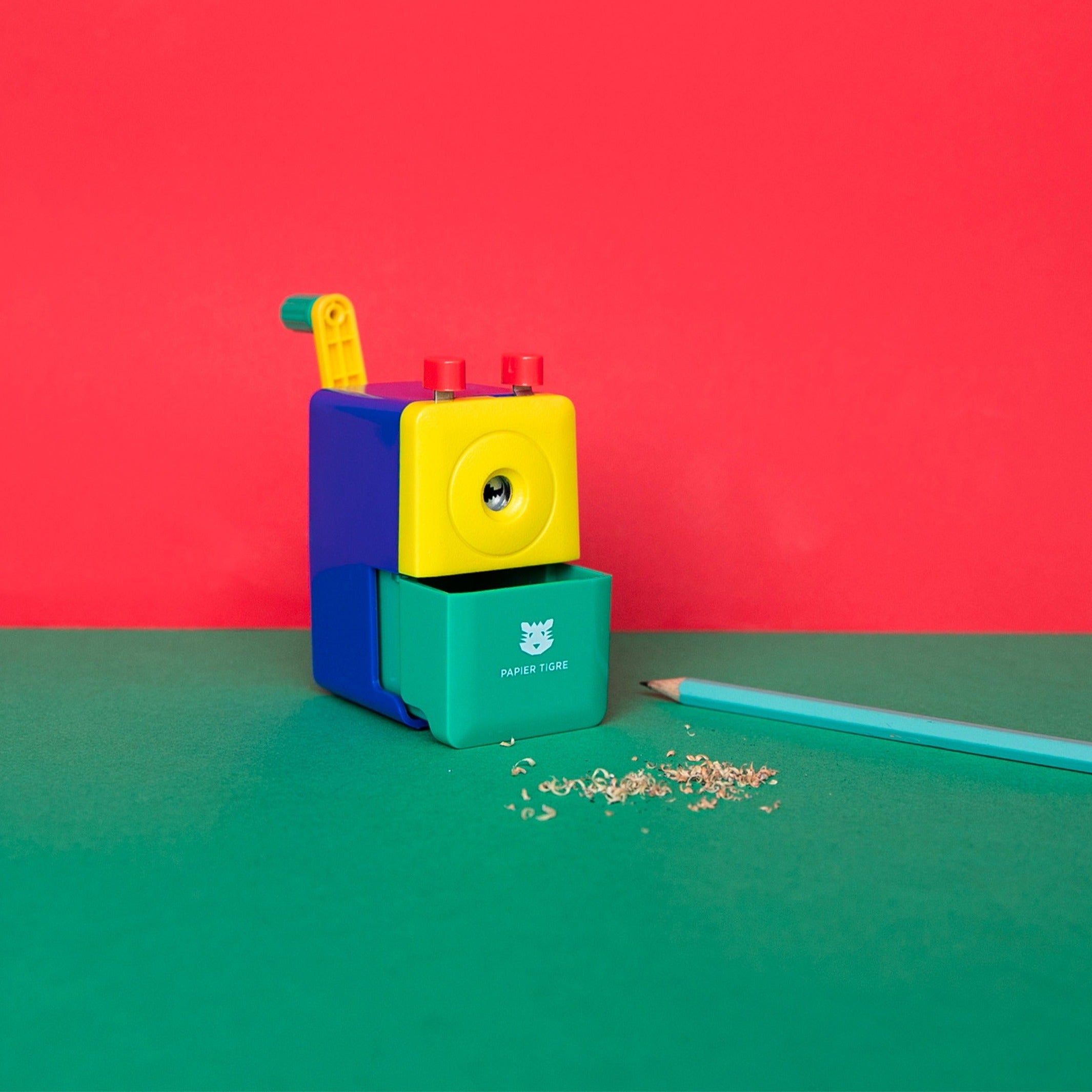 Anspitzer "Tiger's Sharpener" – Handkurbel · 8 cm | Papier Tigre