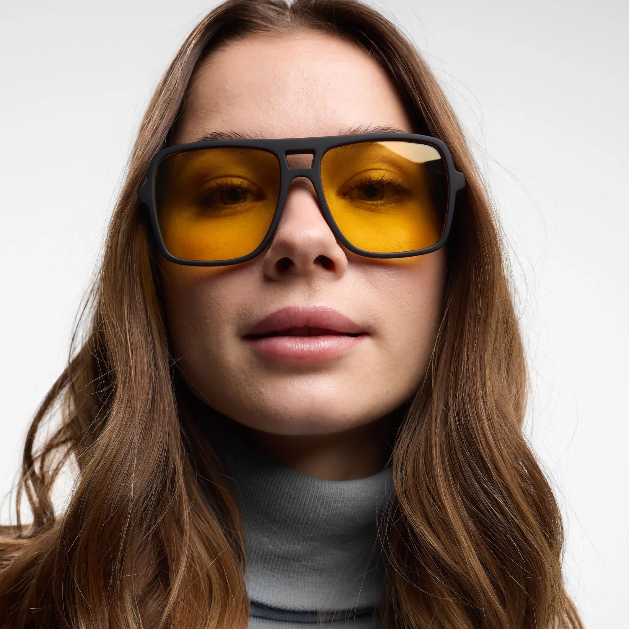 Sonnenbrille Jake – Schwarz · Amber · polarisiert | Barner