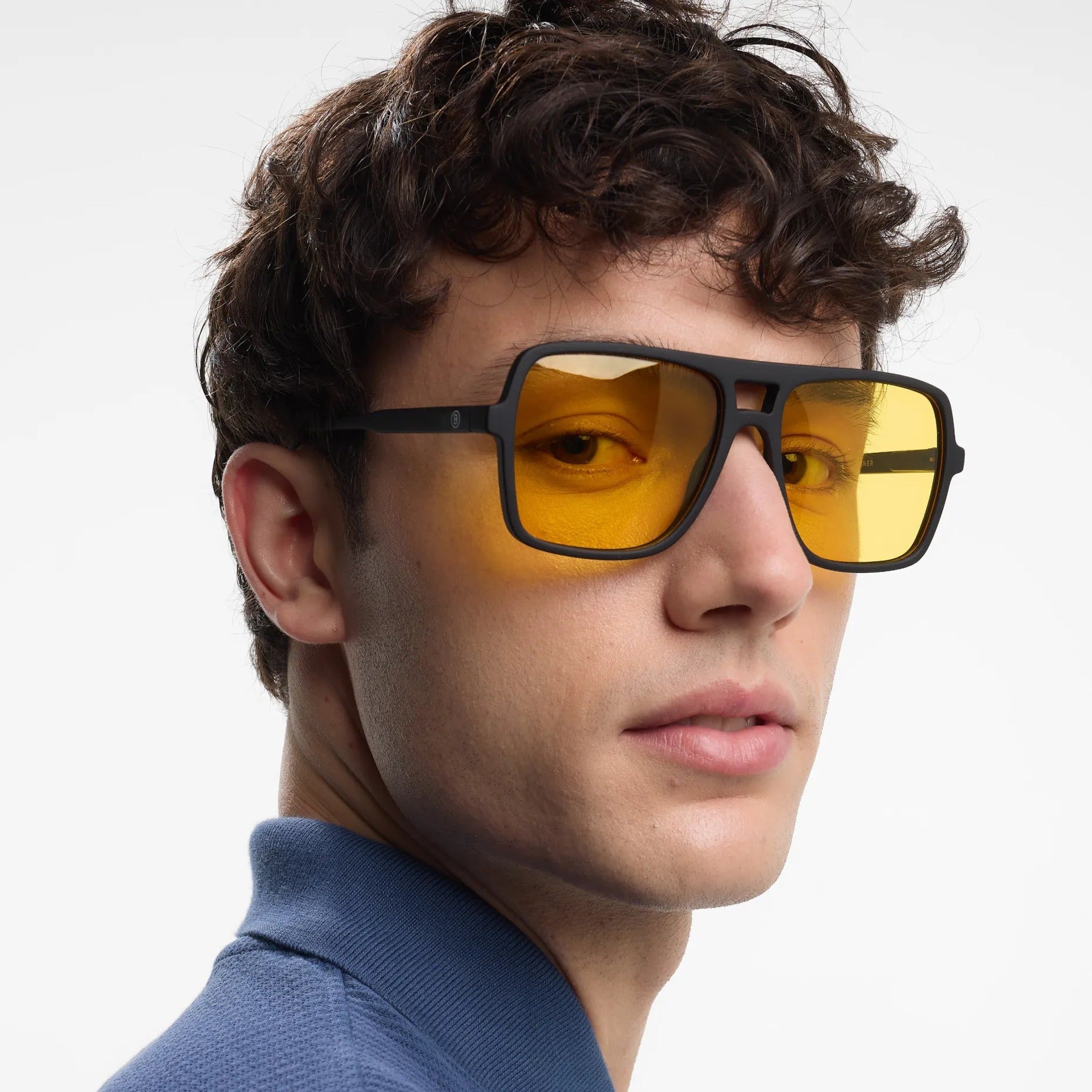 Sonnenbrille Jake – Schwarz · Amber · polarisiert | Barner