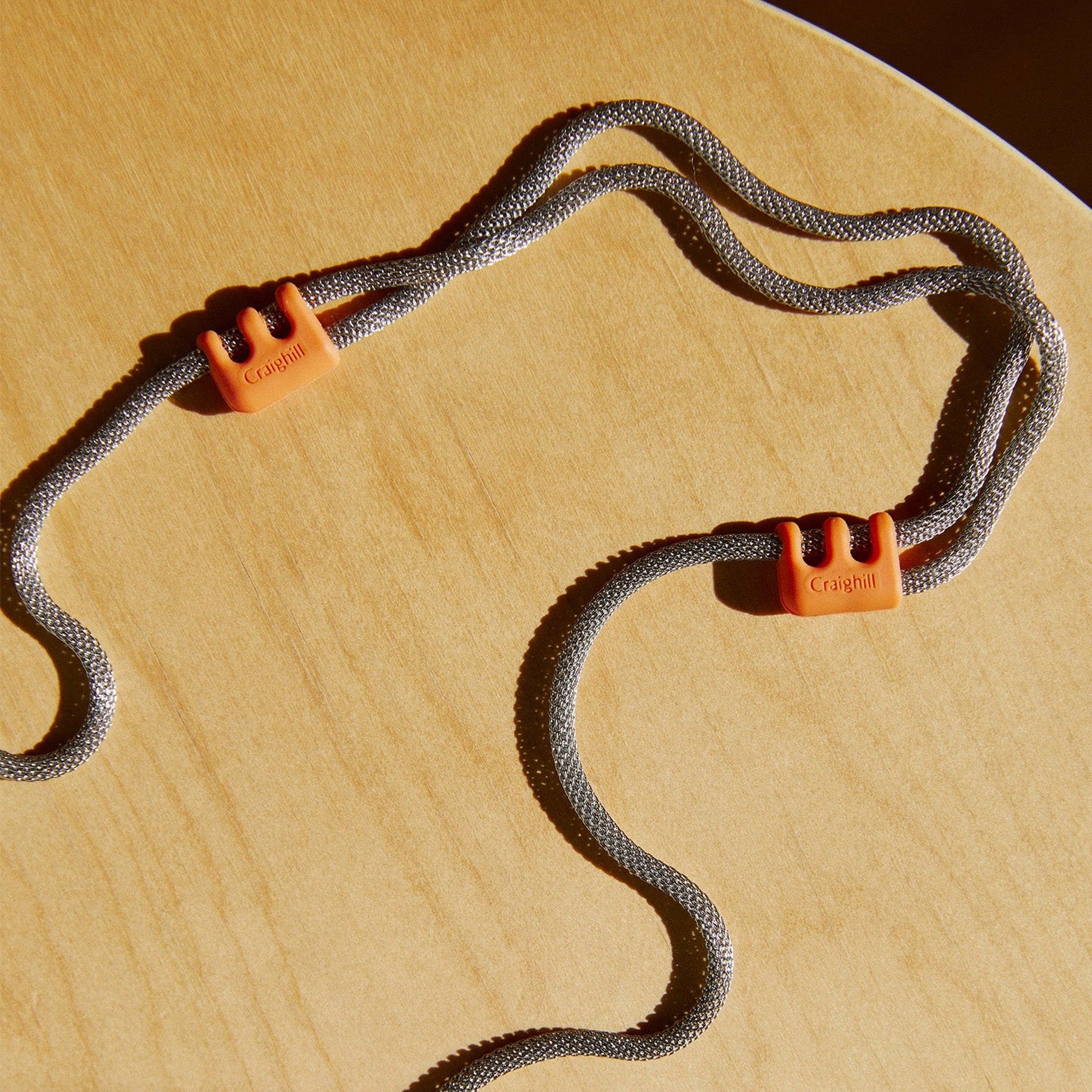 Brillenkette – Orange · Edelstahl · 38 cm | Craighill