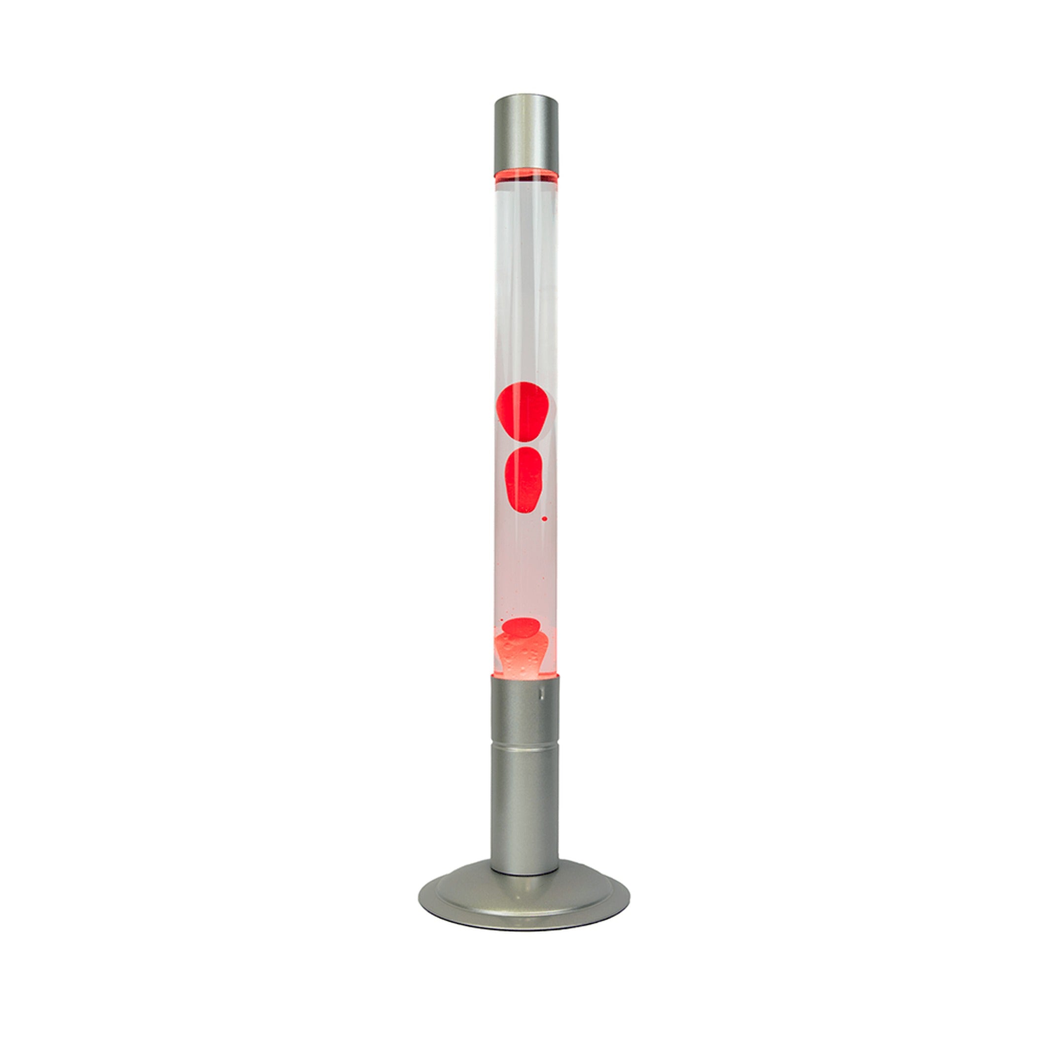 Lavalampe XXL – Transparent · Rote Lava · 75 cm | Fisura