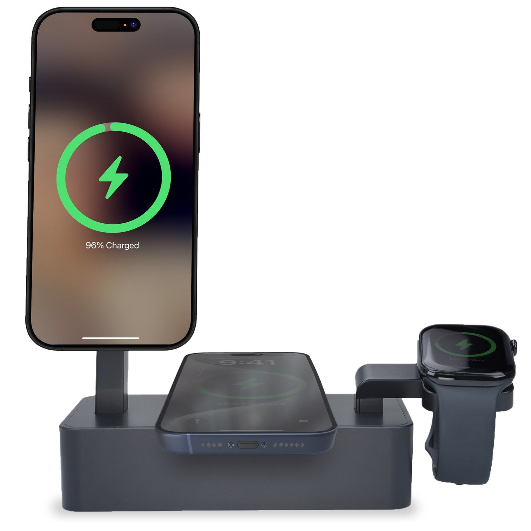 Ladestation Smartboost – 3-in-1 MagSafe · Schwarz · 35 W | Alldock