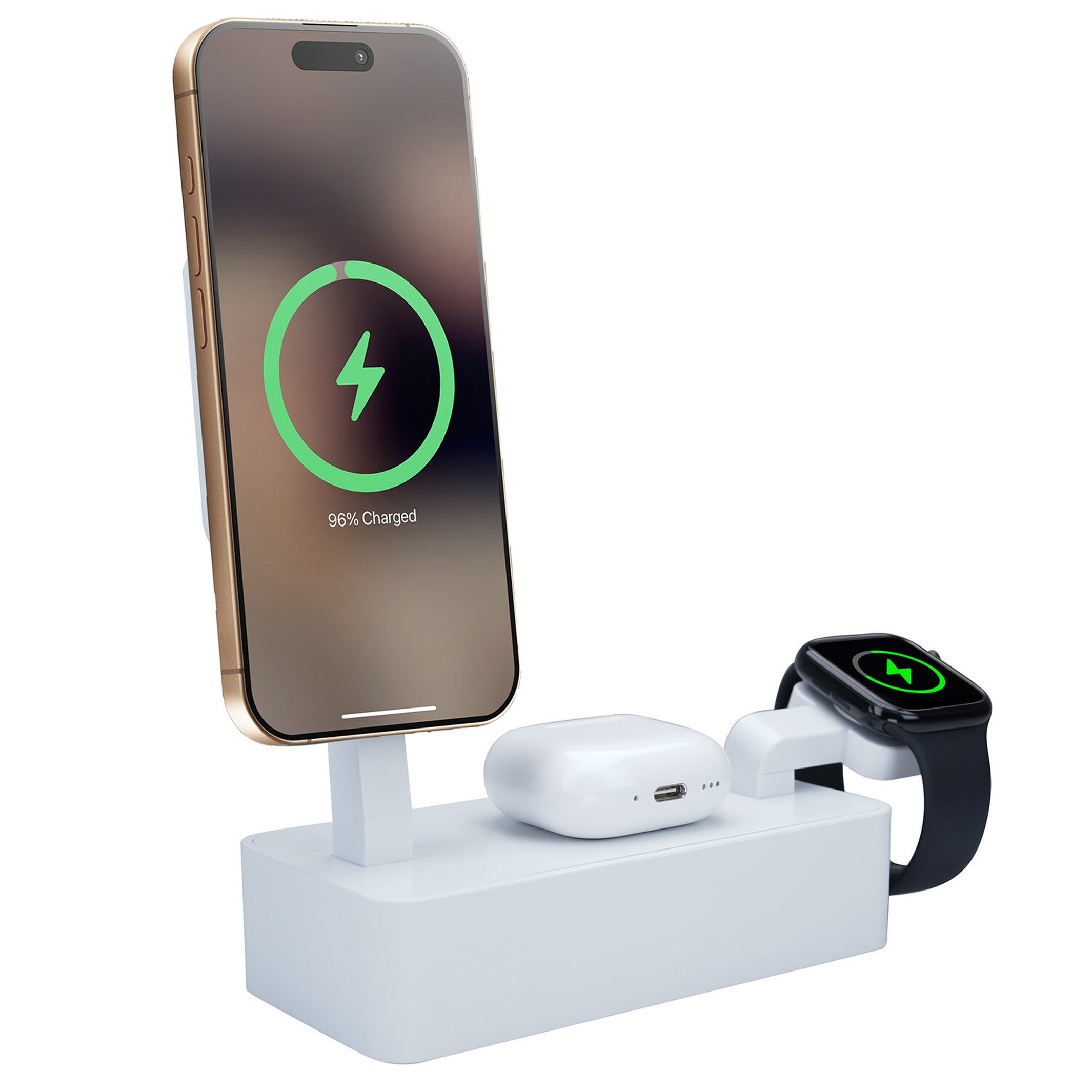 Ladestation Smartboost – 3-in-1 MagSafe · Weiß · 35 W | Alldock