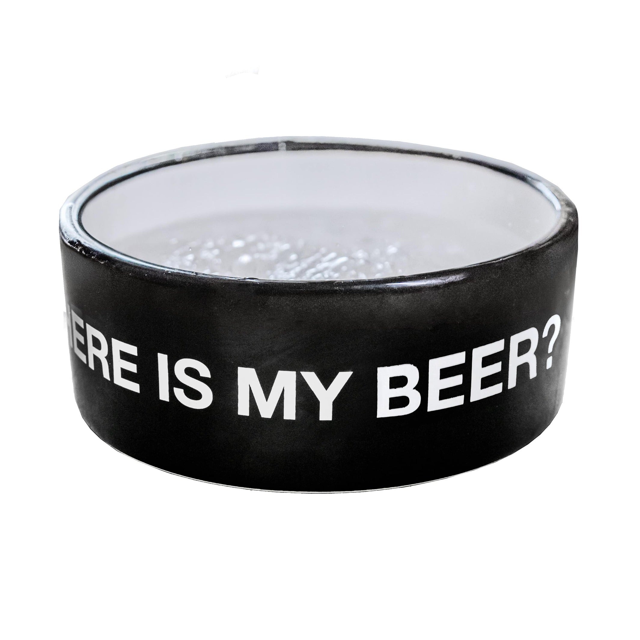 Dog Bowl "Where is my beer?" – Ceramic · Ø 16 cm · 750 ml | Fisura