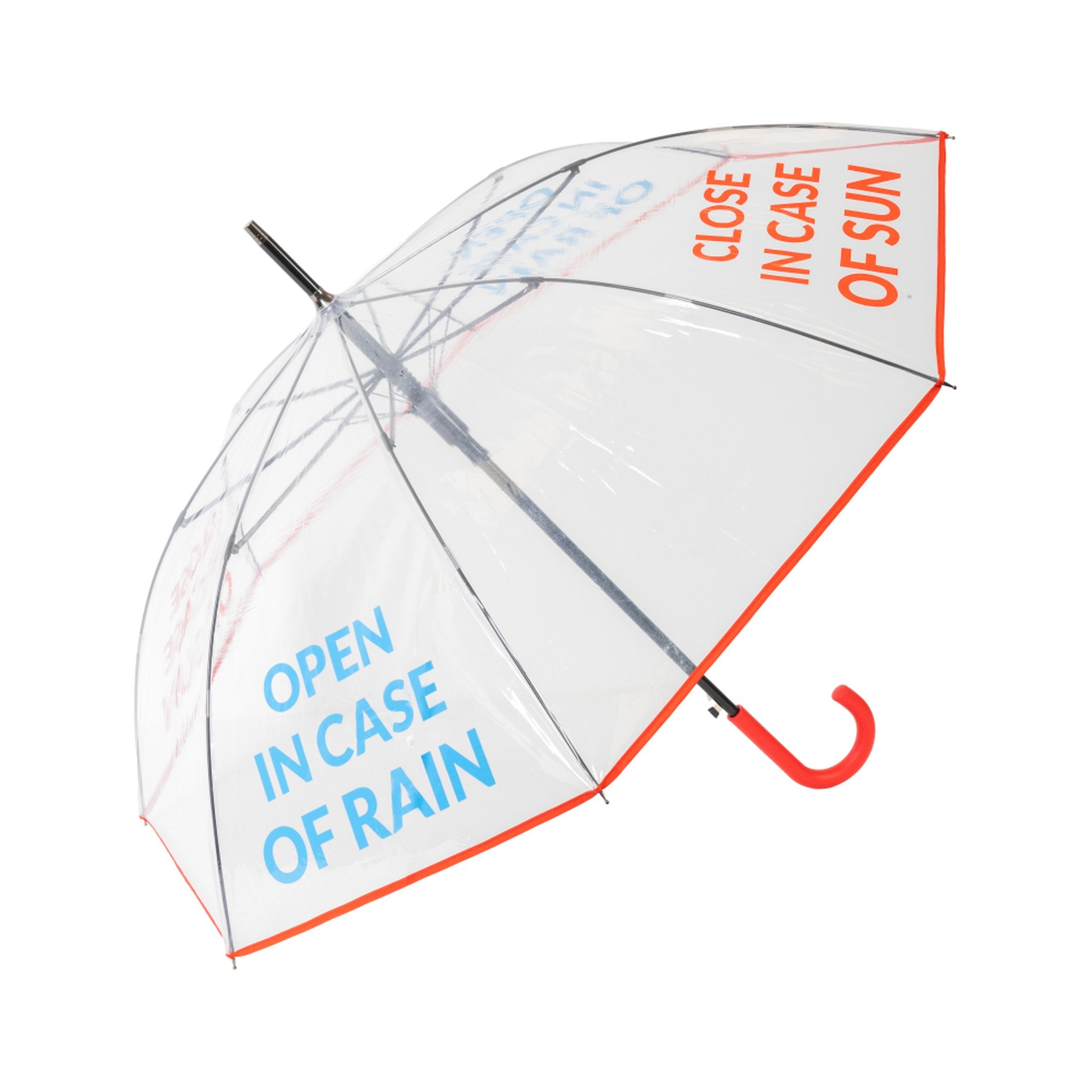 Stockschirm "open in case of..." – Transparent · Ø 103 cm | Fisura