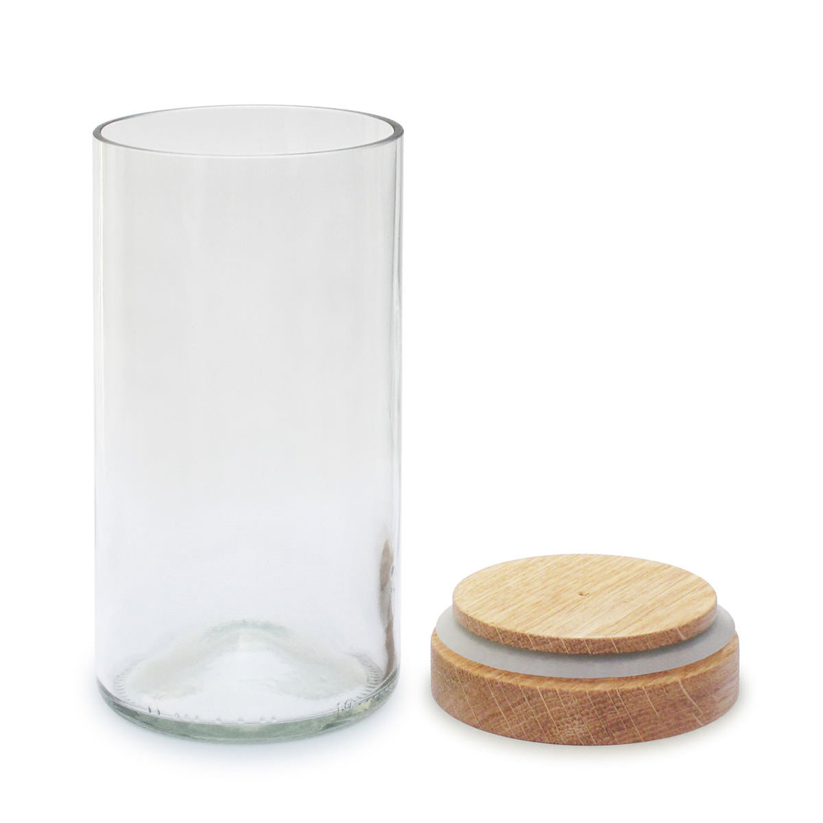 Storage Jar – Oak · 450 ml · 16.5 cm | side by side