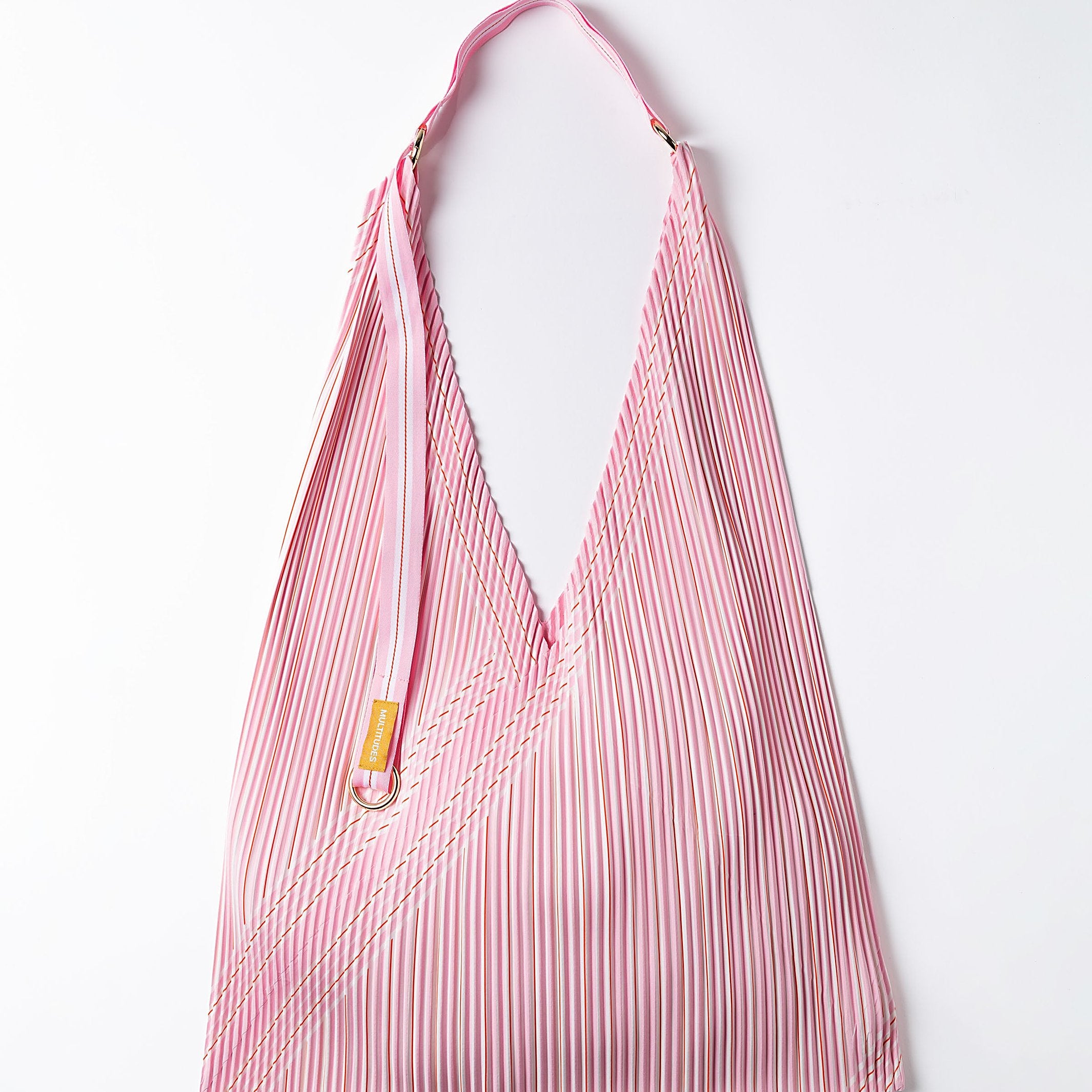 Y-Tasche Uma – Plissee-Satin · 30 × 60 cm | Multitudes