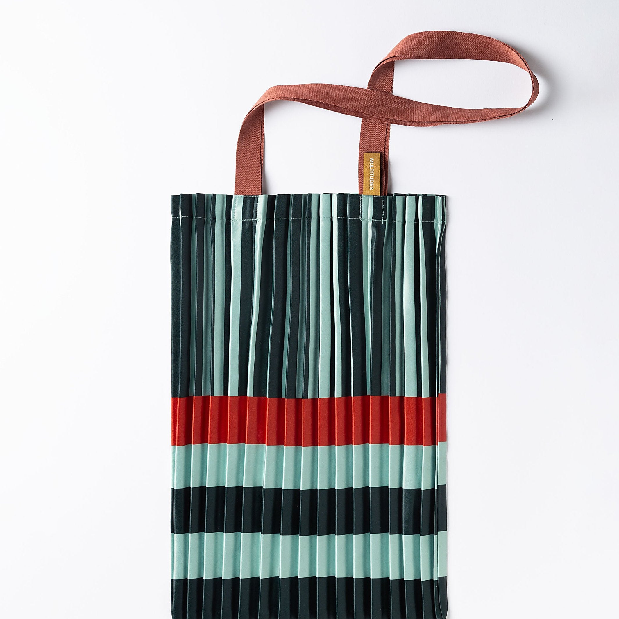 Tote Bag Smeralda – Plissee-Satin · 40 × 48 cm | Multitudes