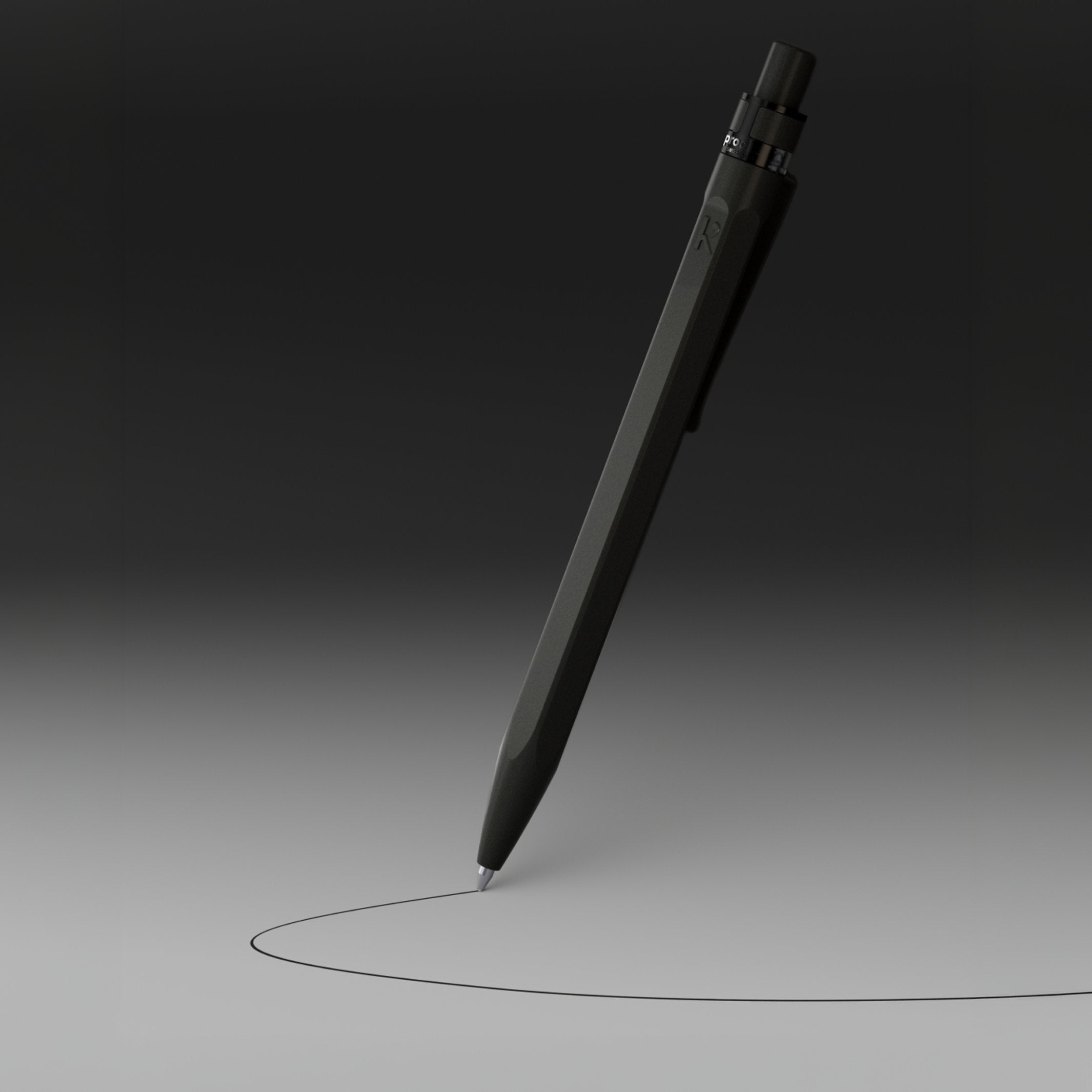 Kugelschreiber "Stone Pen" – Schwarz · 14,2 cm | Karst
