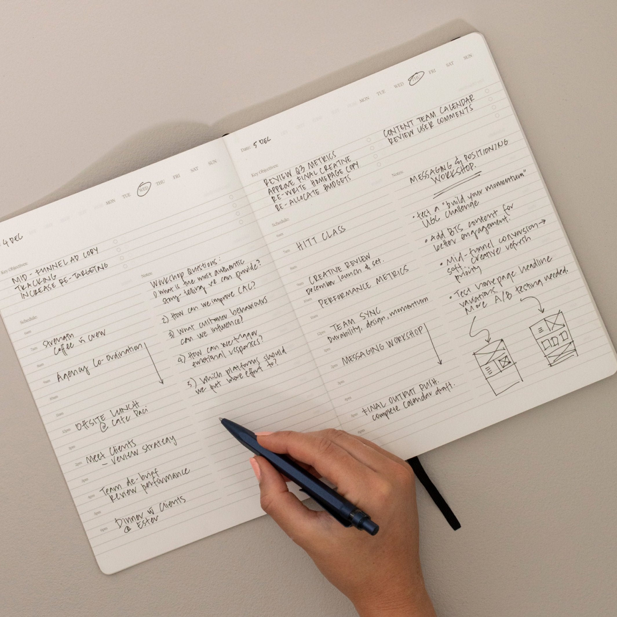 Kugelschreiber "Stone Pen" – Marine · 14,2 cm | Karst