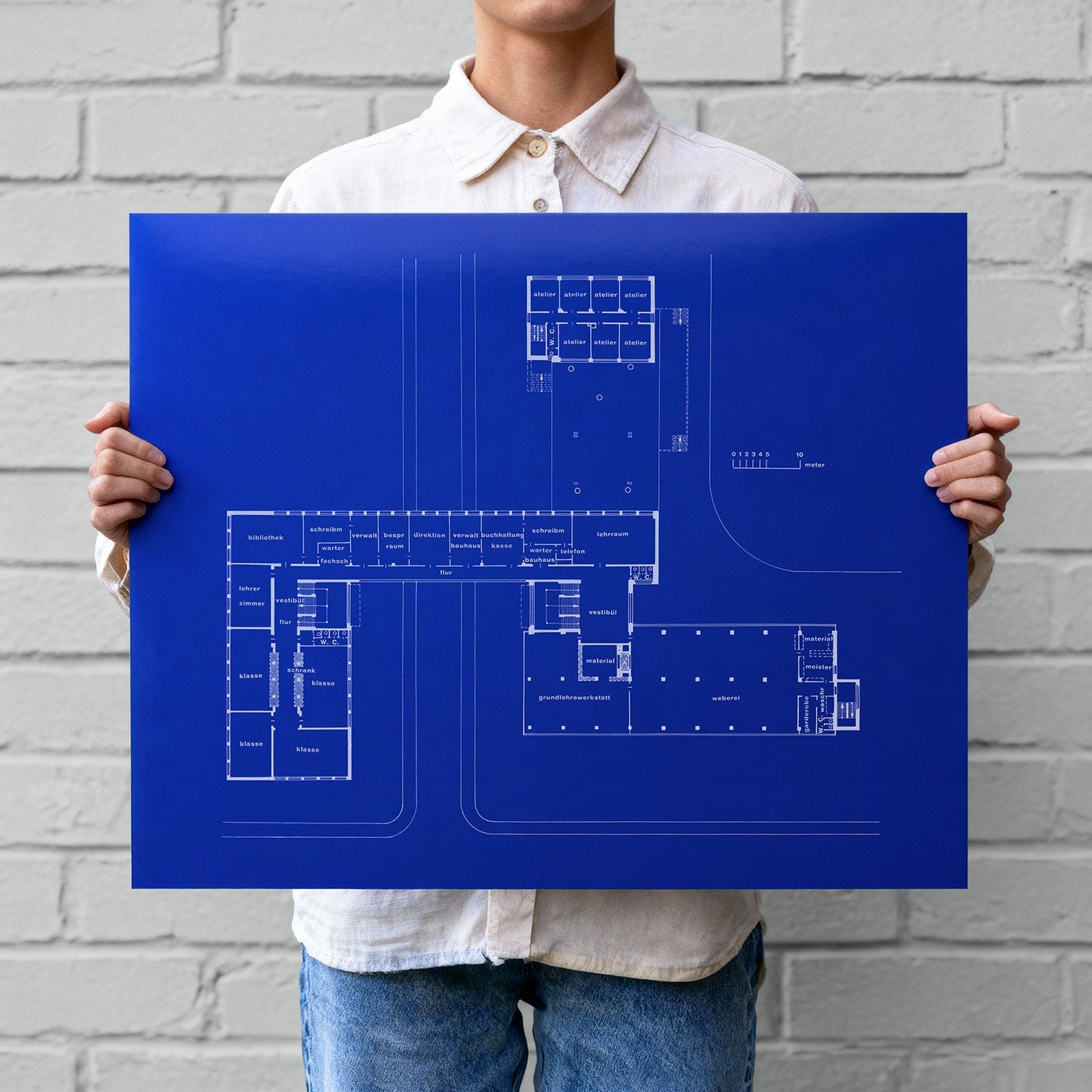 Schemel "Blueprint Edition" – Stahl · 48 cm | ROWAC