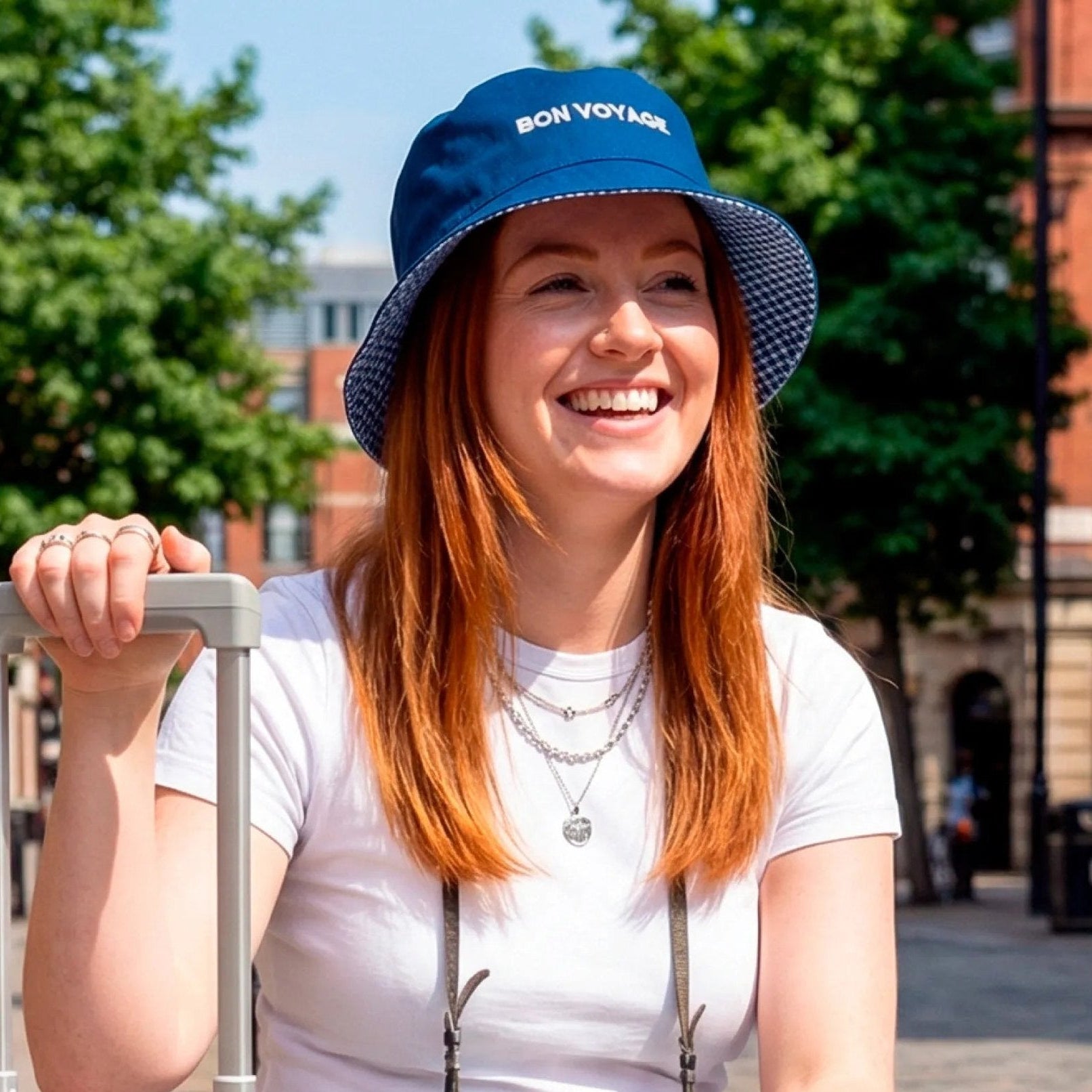Bucket Hat "Bon Voyage" – Baumwolle | Fisura