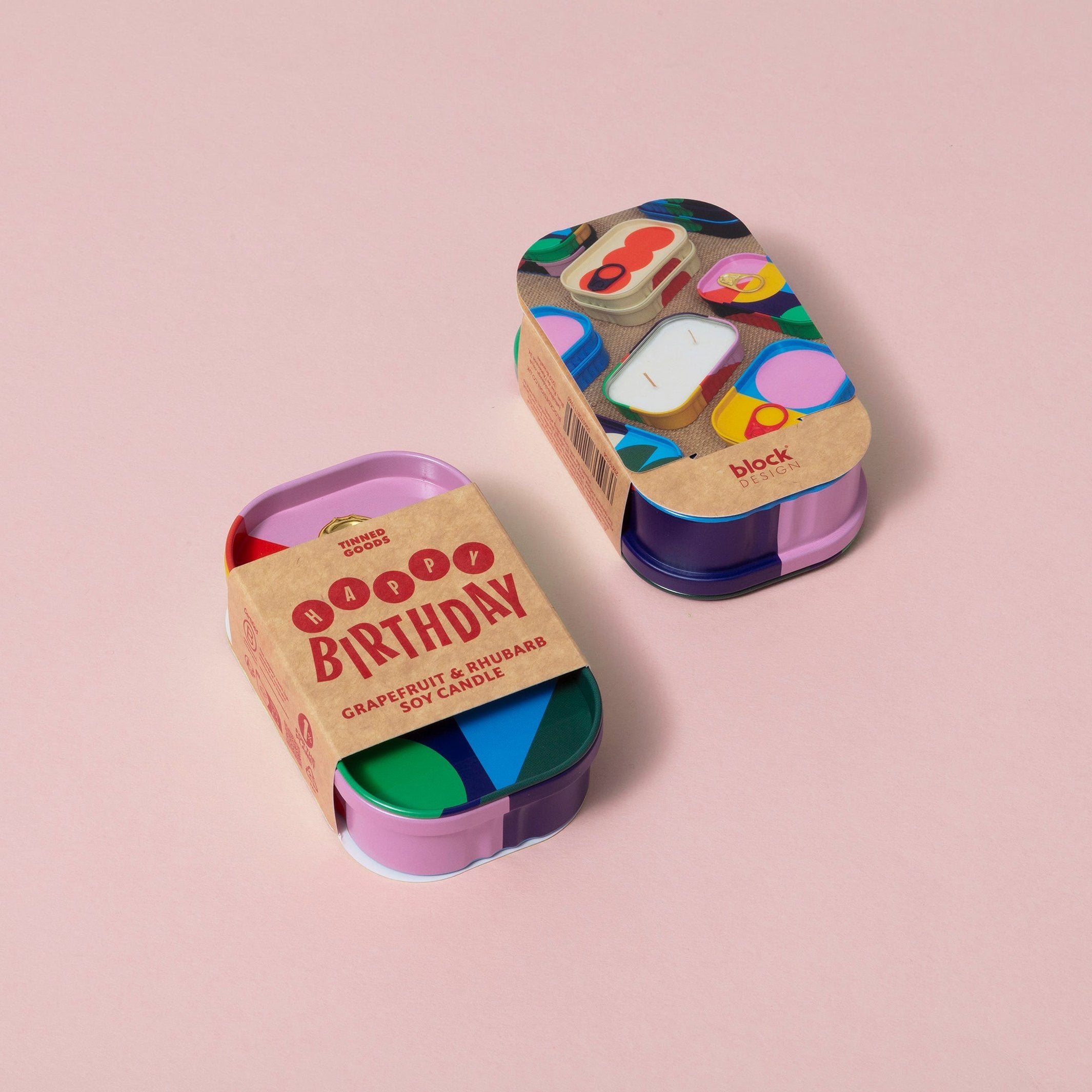 Duftkerze "Happy Birthday" – Sojawachs · in Dose | Block Design