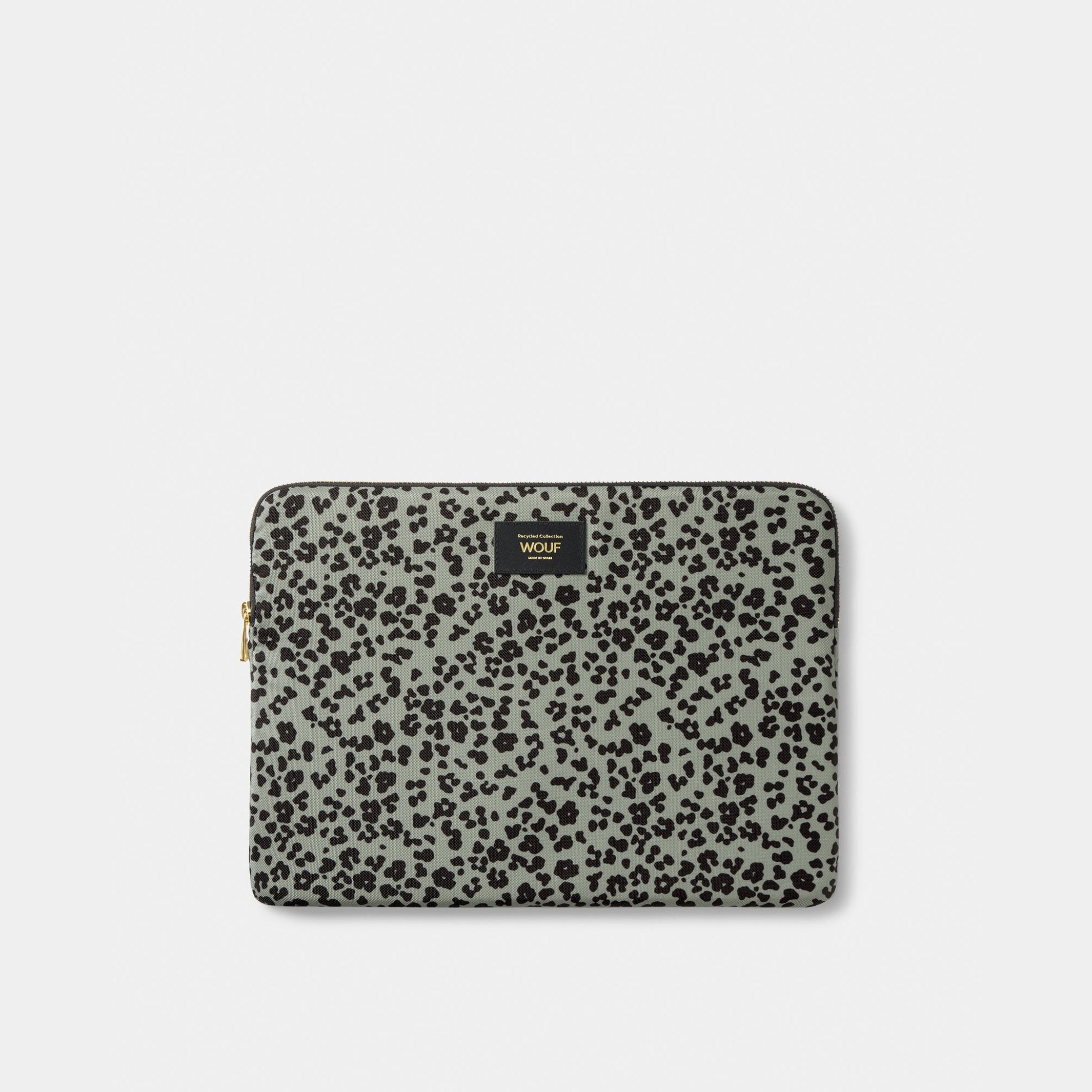 Laptop Sleeve "Steel Roar" – Recycled · Leopard Print · 13-14" | Wouf