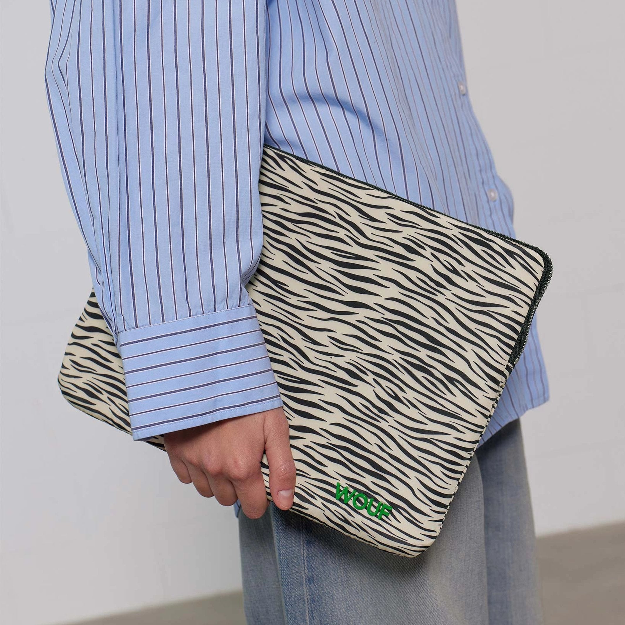 Laptophülle "Zebra Hit" – Recycelt · Zebramuster · 13-14" | Wouf
