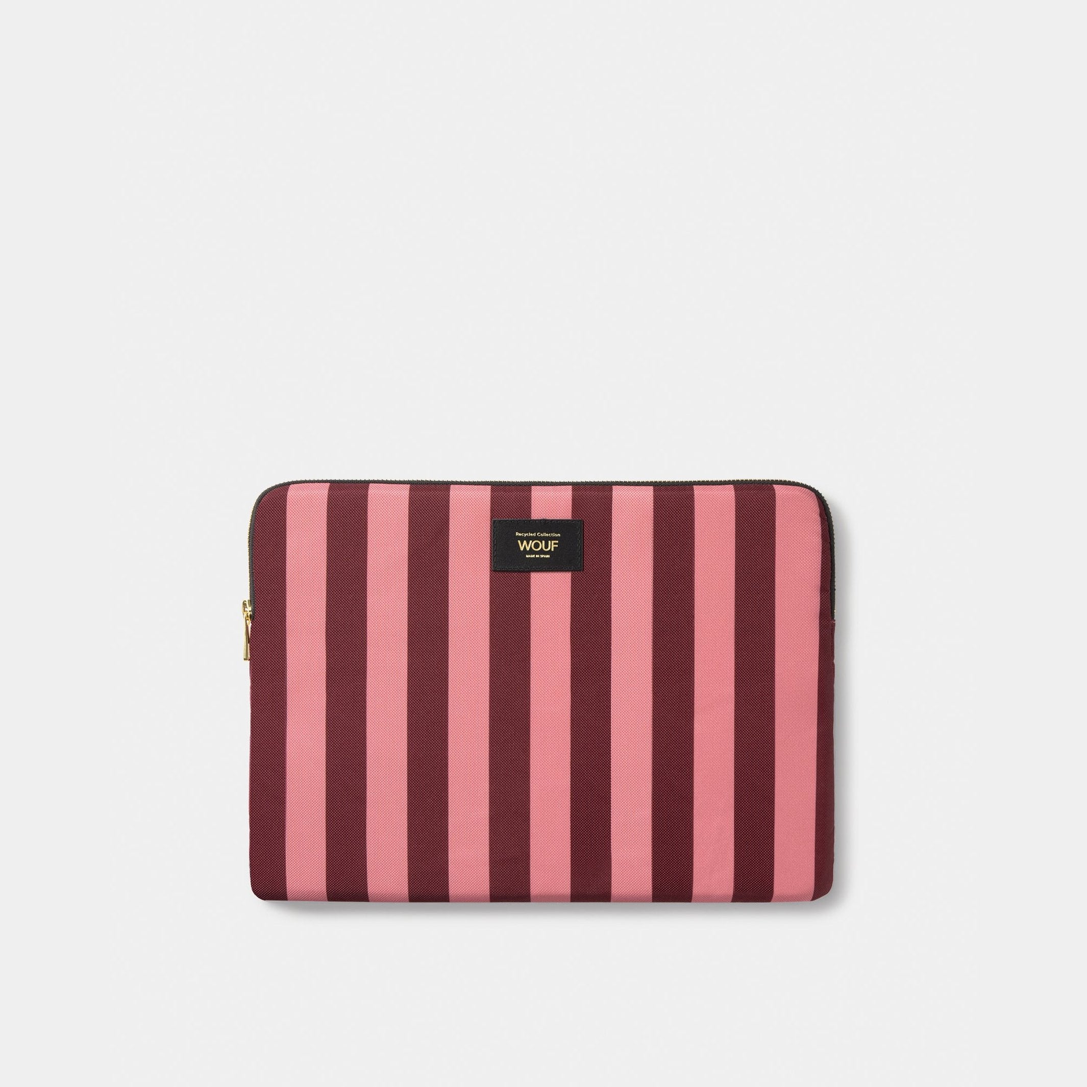 Laptop Sleeve Sophie – Recycled · Pink Stripes · 13-14" | Wouf