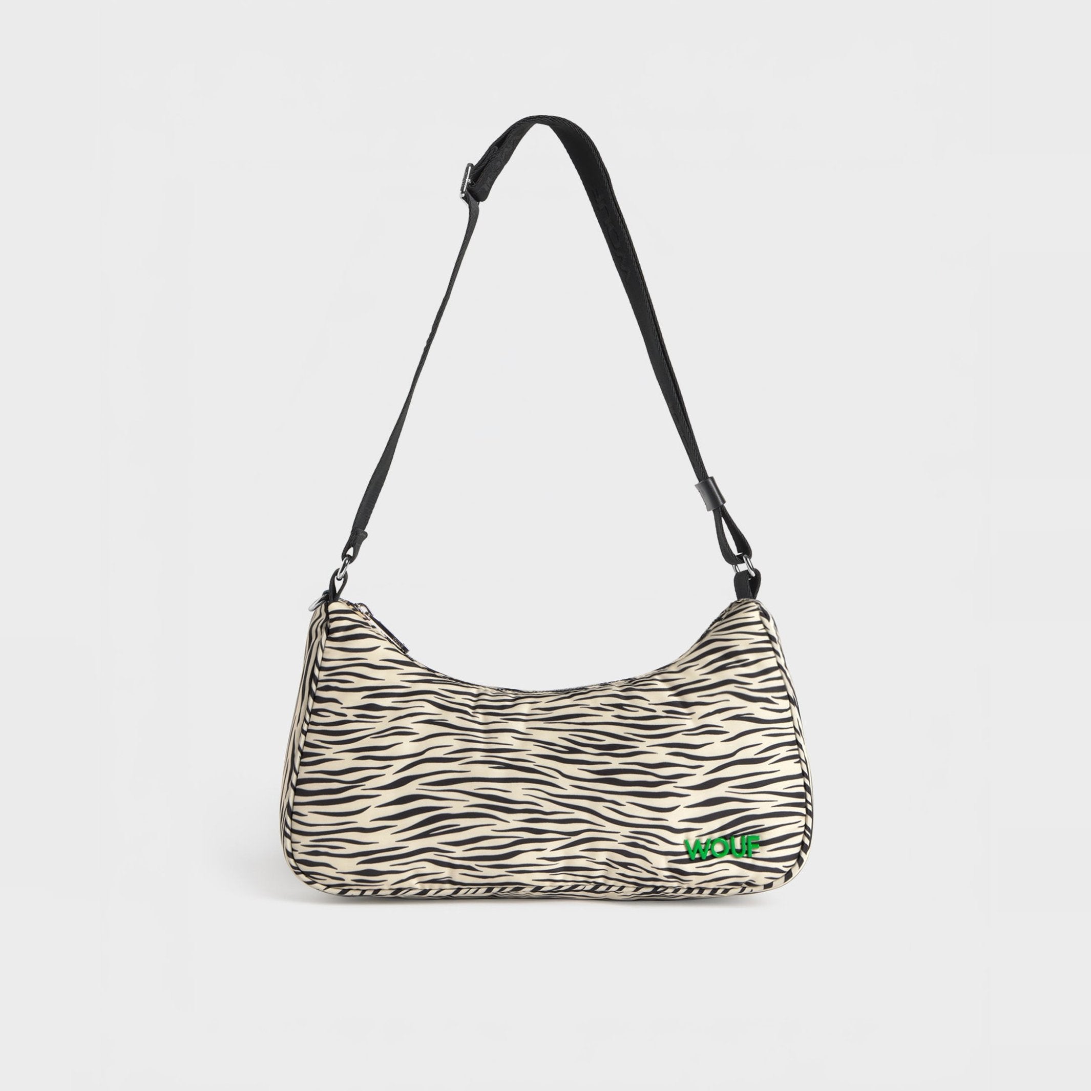 Shoulder Bag "Zebra Hit" – Beige · Recycled · 31 x 16 cm | Wouf