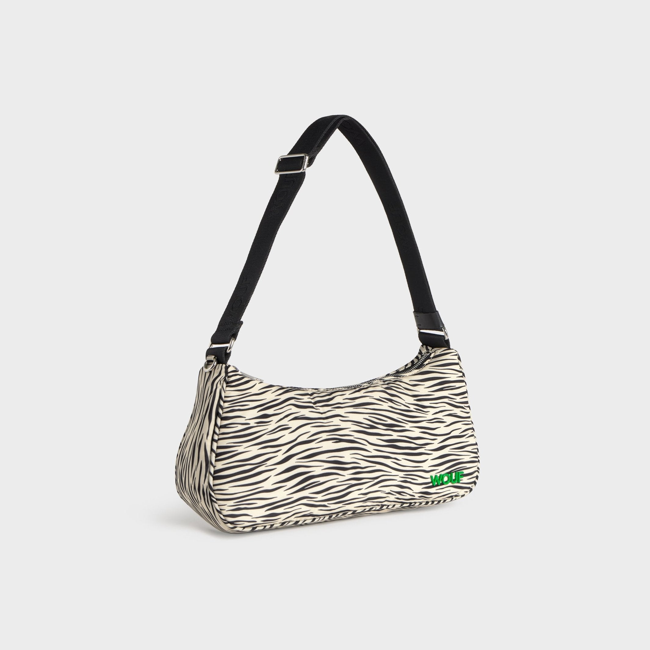 Shoulder Bag "Zebra Hit" – Beige · Recycled · 31 x 16 cm | Wouf