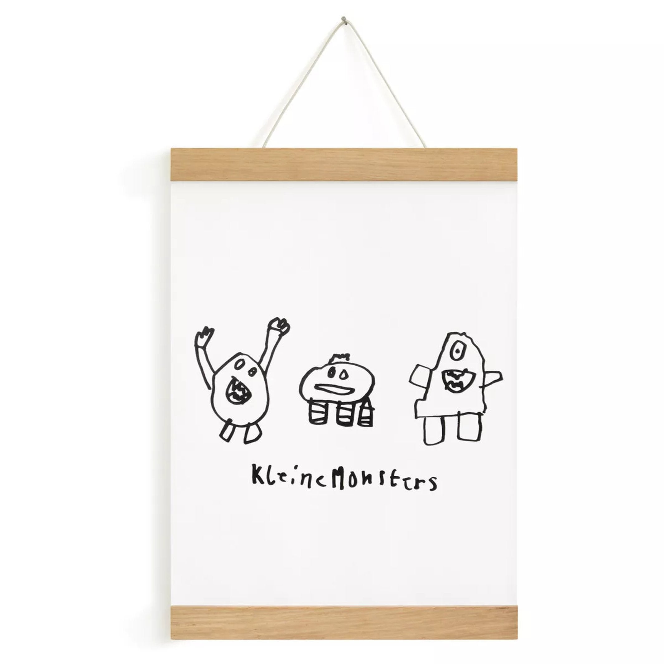 Magnetic Picture Hanger A4 – Oak · 21 cm | side by side