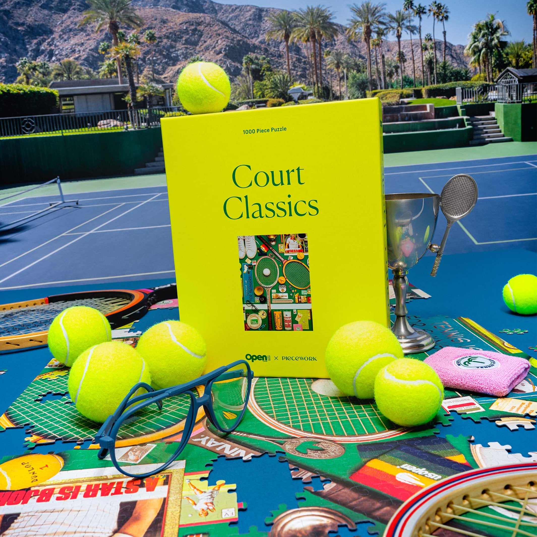 Tennis-Puzzle "Court Classics" – 1000 Teile · 49 × 68 cm | Piecework